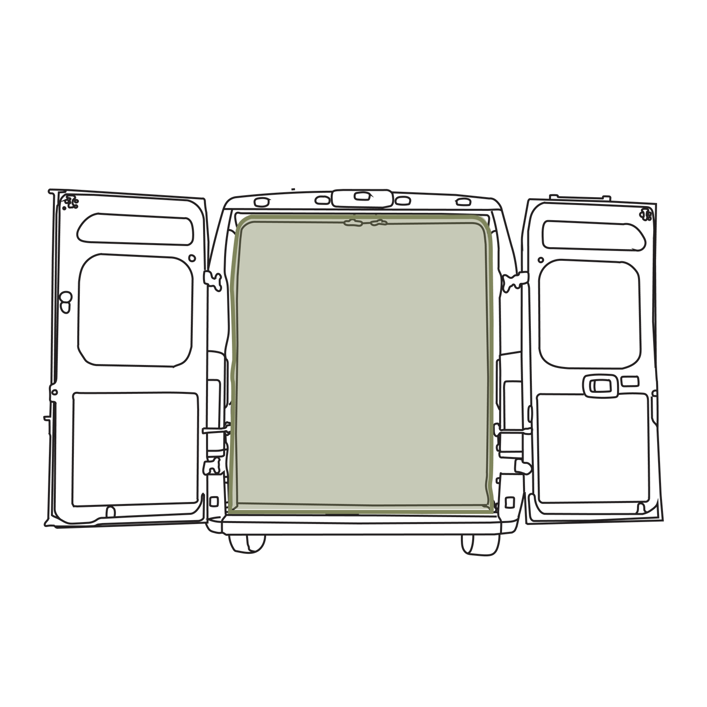 Ram Promaster Bug Screen - Rear Door VanEssential