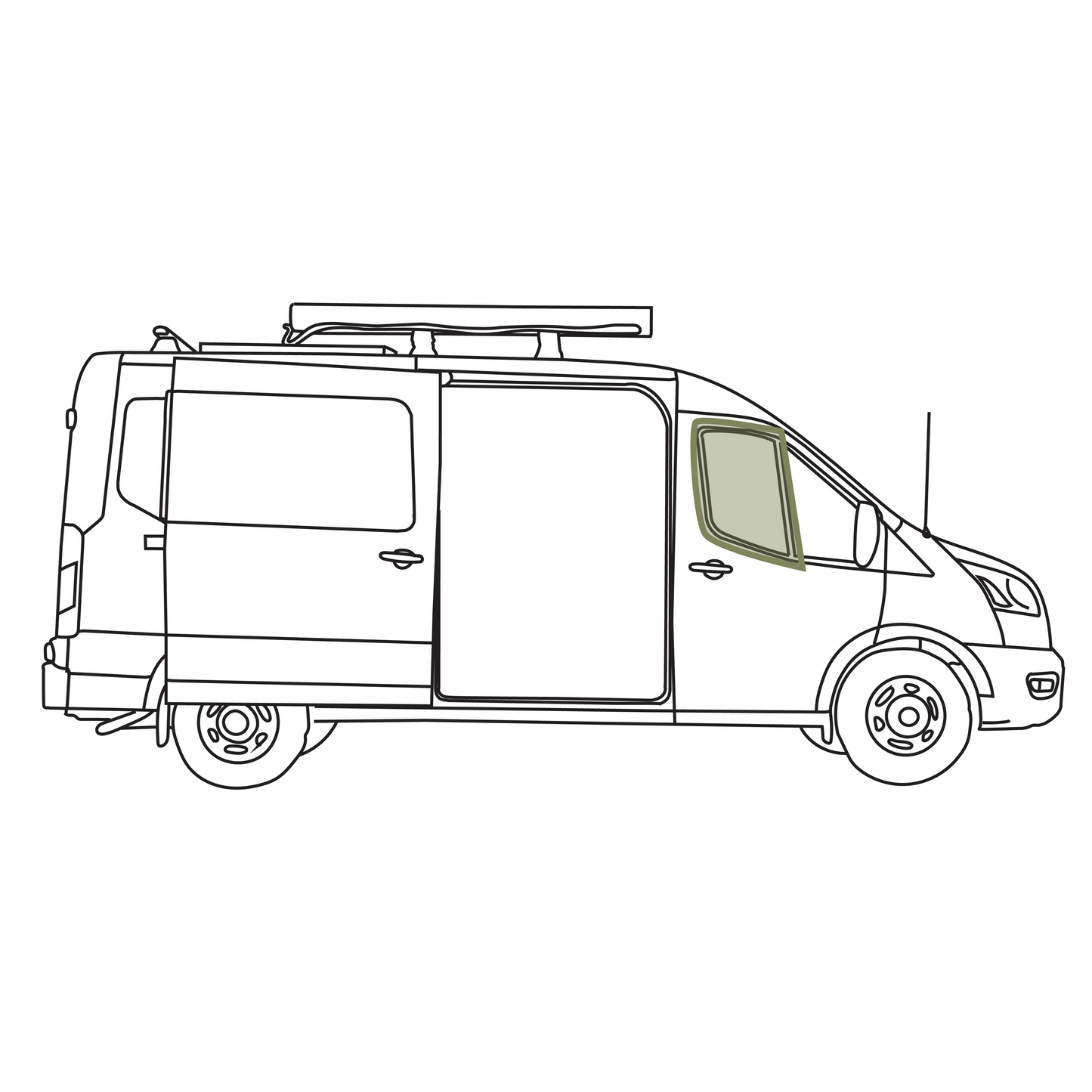 Ford Transit Bug Screen - Front Door (Pair) VanEssential