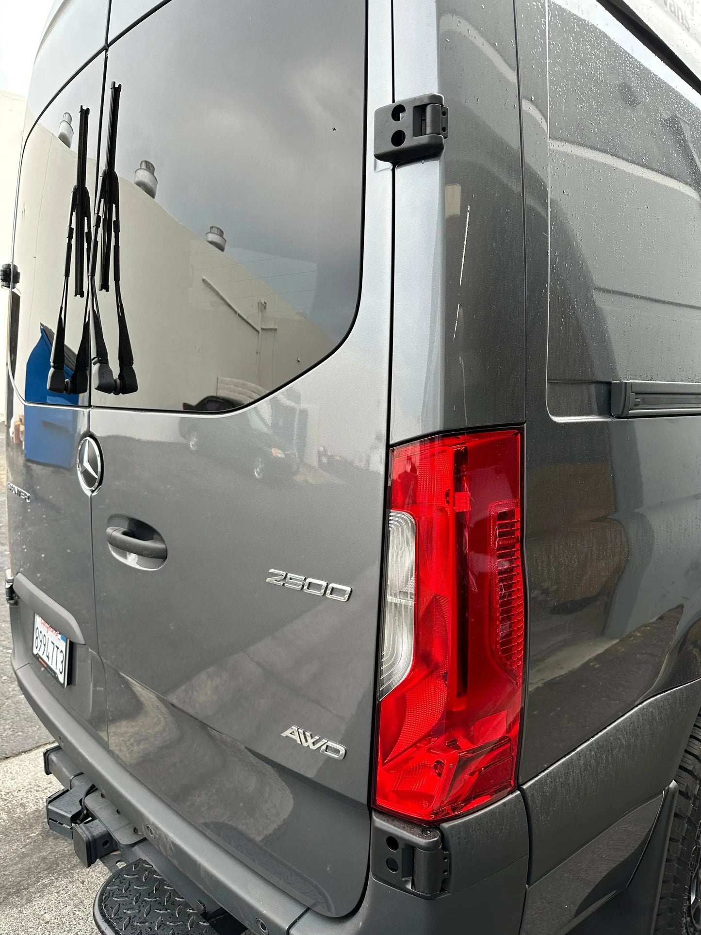 Sprinter 180 degree Rear Door Hinges Sandy Vans