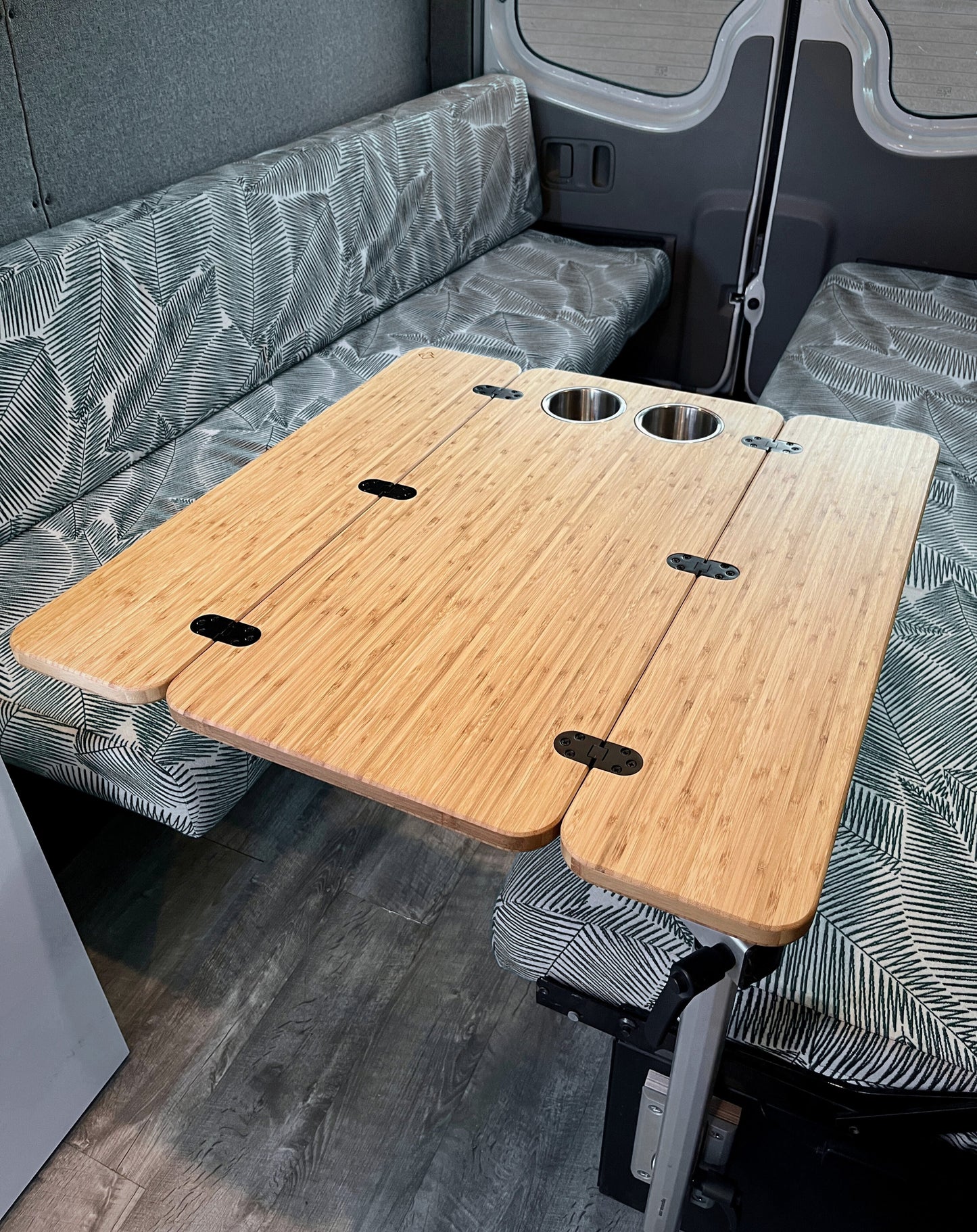 The Elite Bamboo Table 3/4" Thick For Camper Vans and RVs