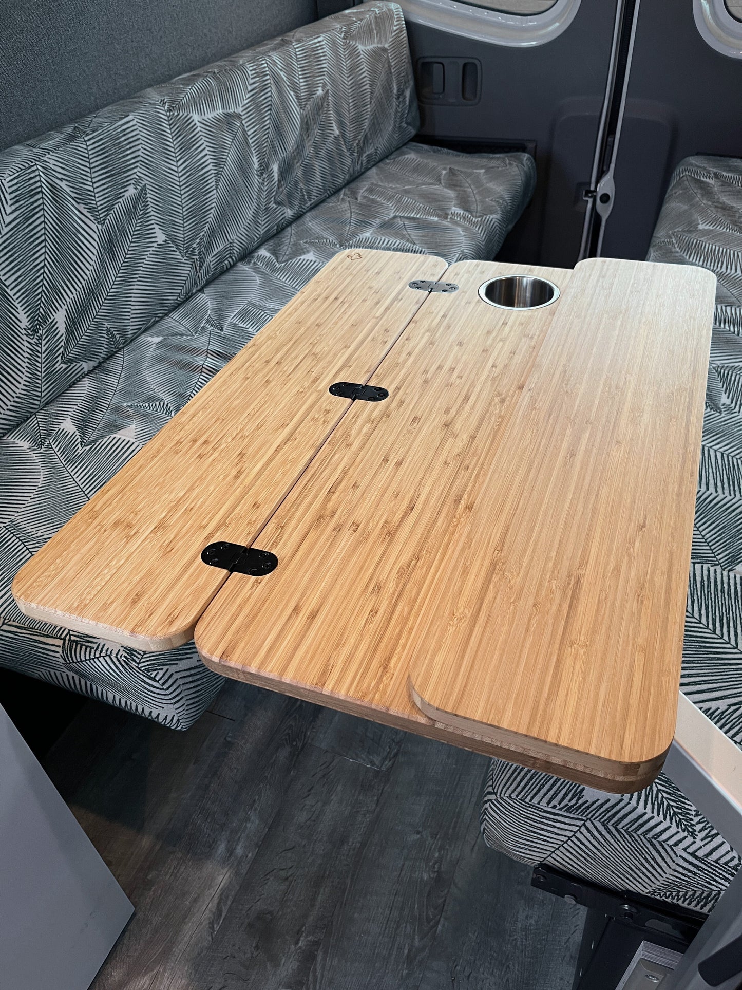 The Elite Bamboo Table 3/4" Thick For Camper Vans and RVs