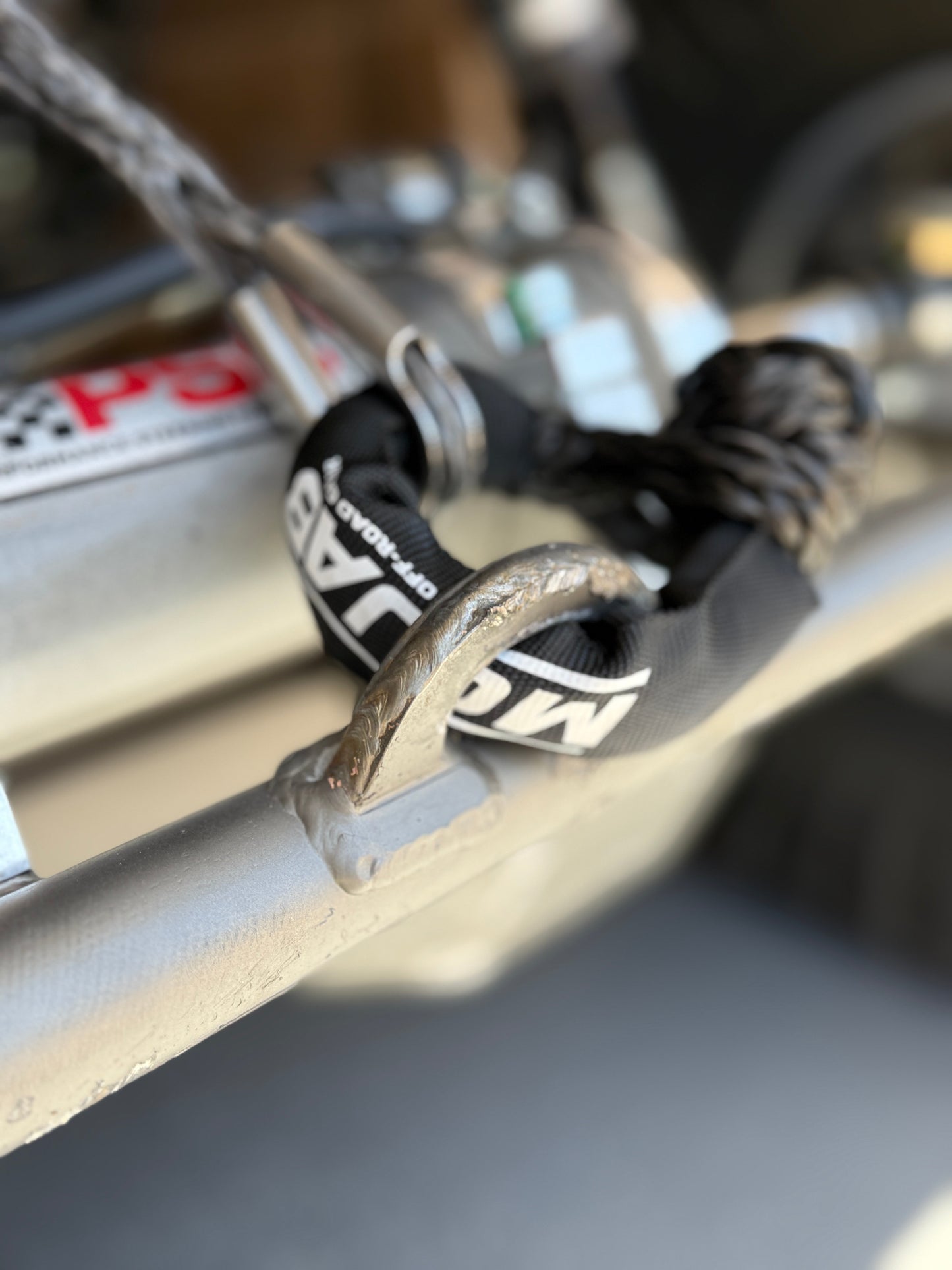 Soft Shackle 3/8'' x 14'' with sleeve and bag (Single Shackle) (Lifetime Warranty) MOJAB OFFROAD