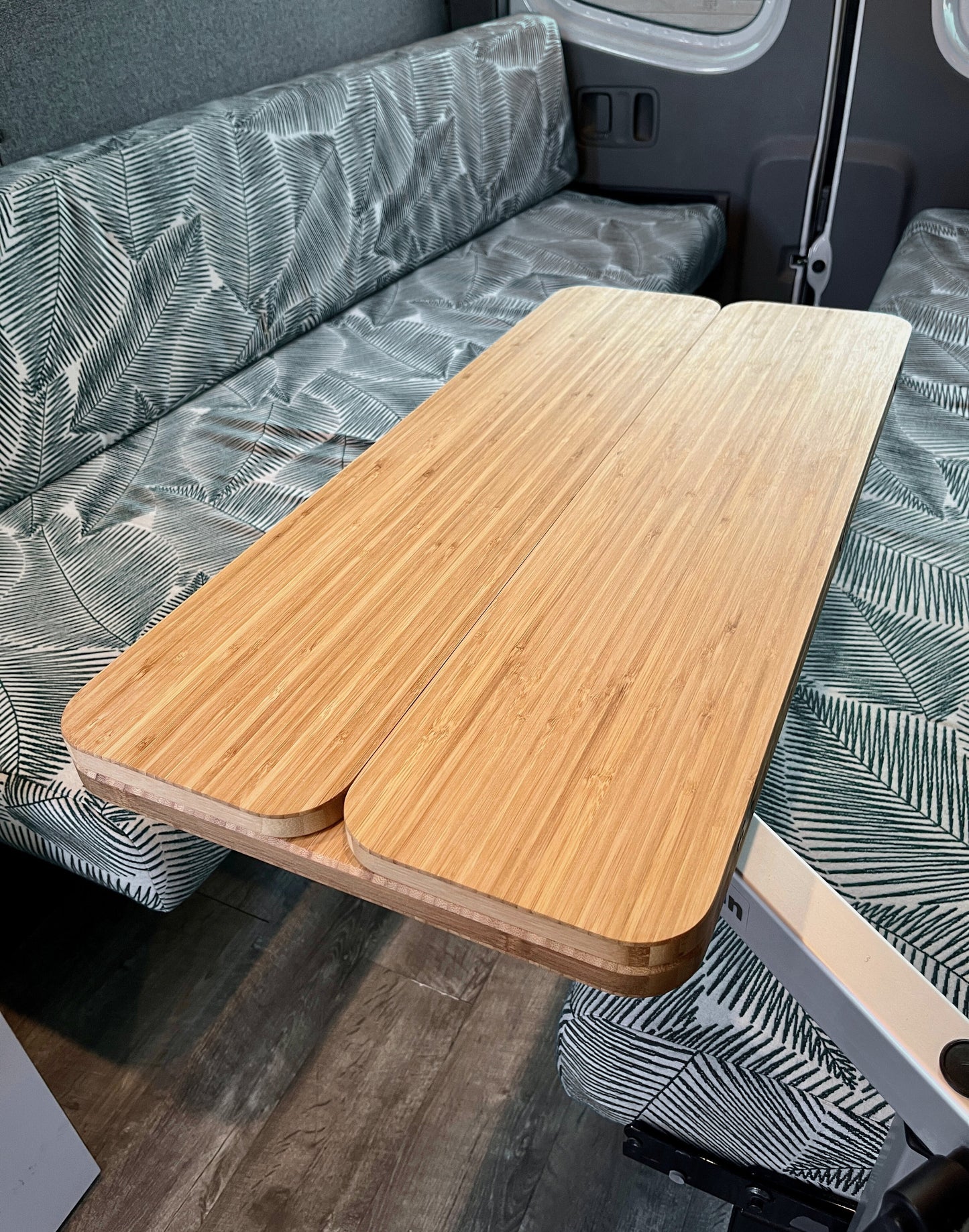 The Elite Bamboo Table 3/4" Thick For Camper Vans and RVs