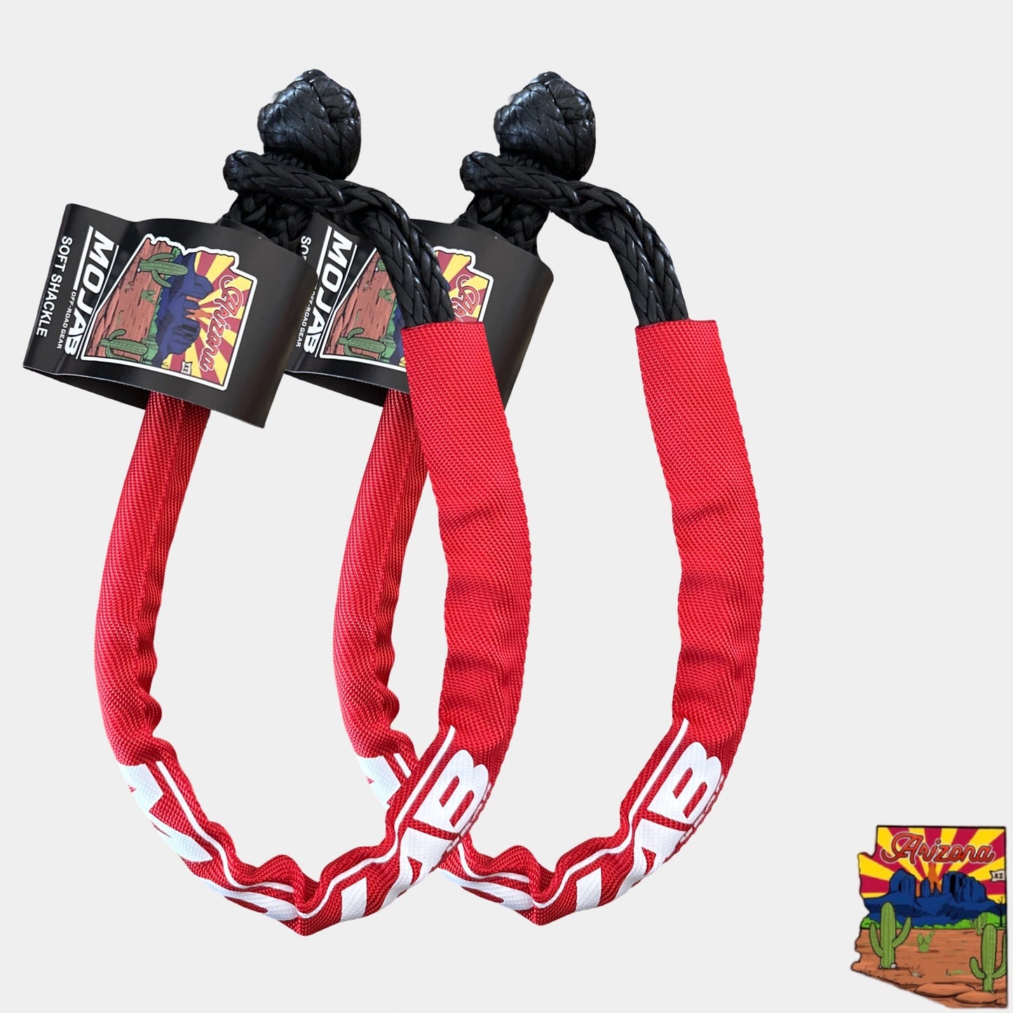 Soft Shackle 1/4'' x 24'' with sleeve and bag (Set of 2 Shackles) (Lifetime Warranty)
