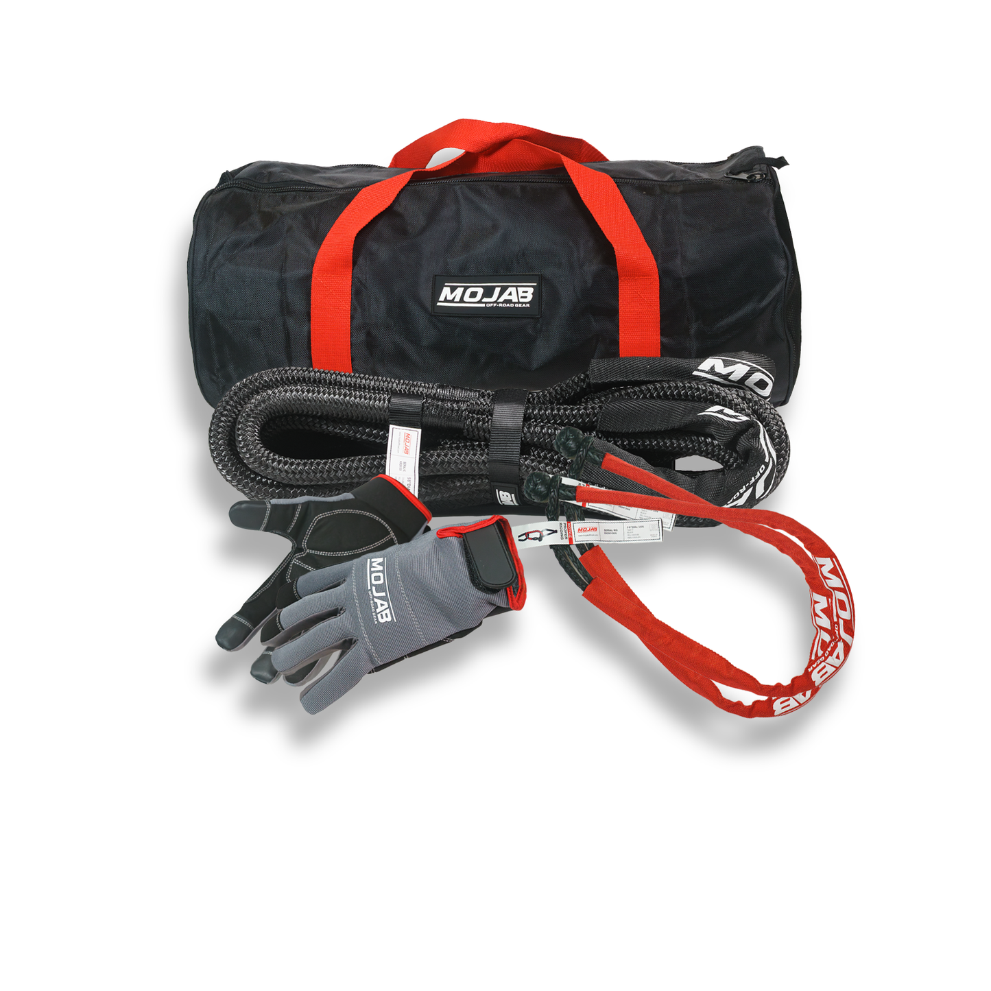 UTV/ATV Essential Recovery Kit ( 4 items + 3 storage bags+ 1 Velcro tape) *Lifetime Warranty MOJAB OFFROAD