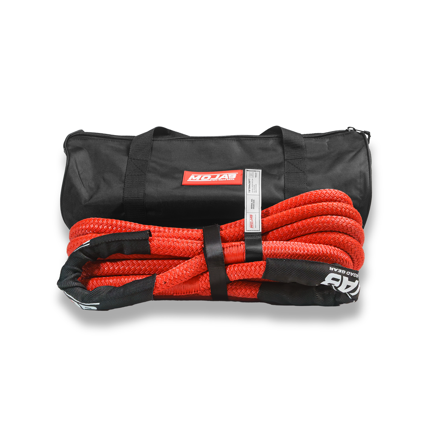 7/8'' x 30' Kinetic rope with storage bag (Lifetime Warranty) MOJAB OFFROAD