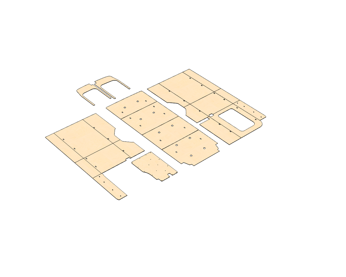 Ford Transit 148 EXT Wood Wall Kit