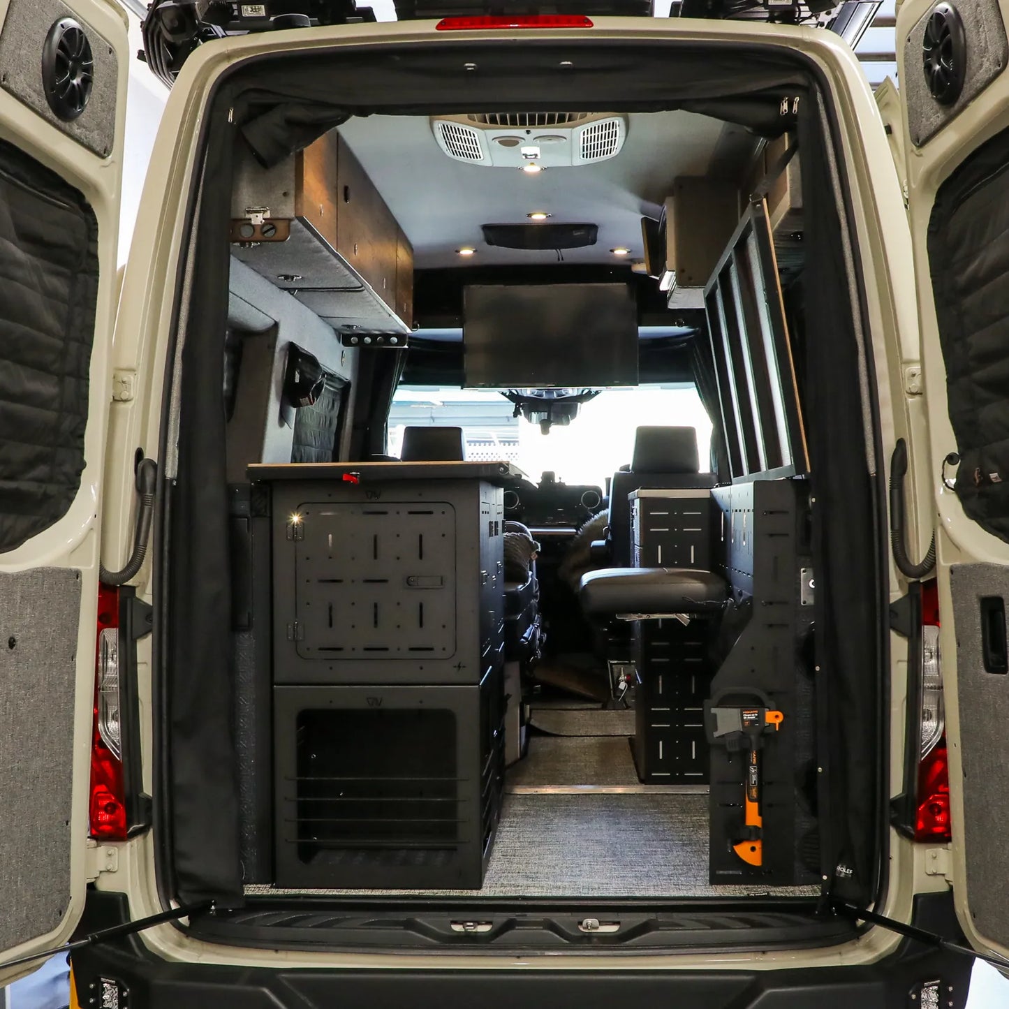GSS™ Pro - Garage Storage System For The Storyteller Mode with Gear Wall / Seating