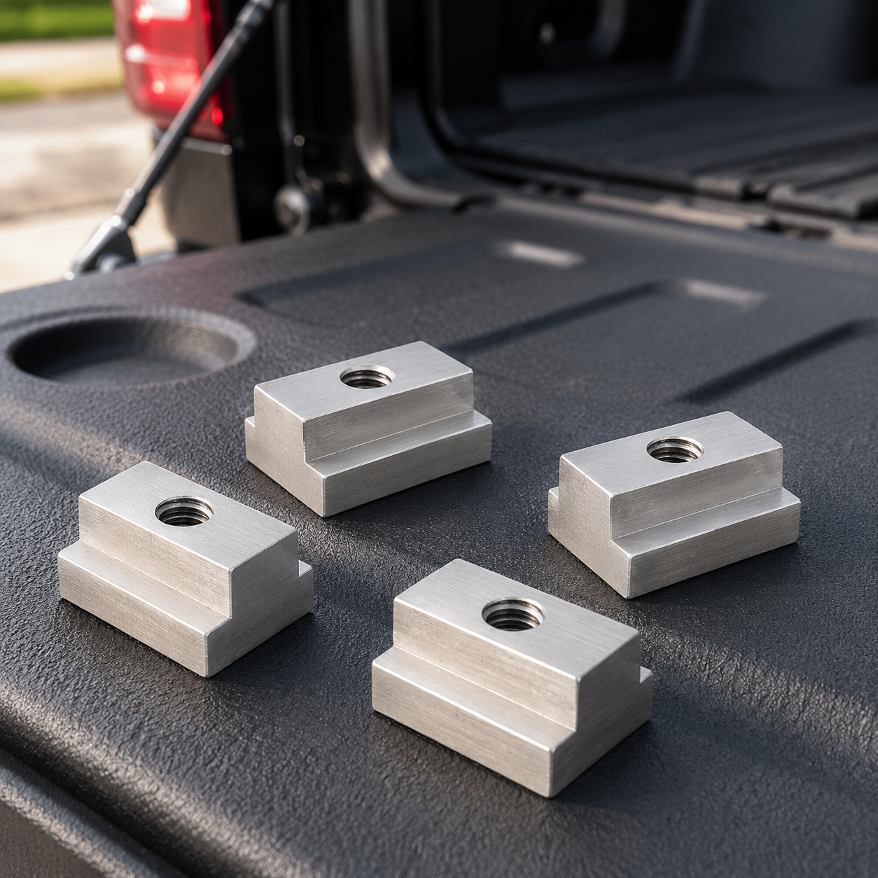 Toyota Tacoma Tundra Jeep Gladiator Bed Rail T-Slot Nuts HMOR Heavy Metal Off-Road