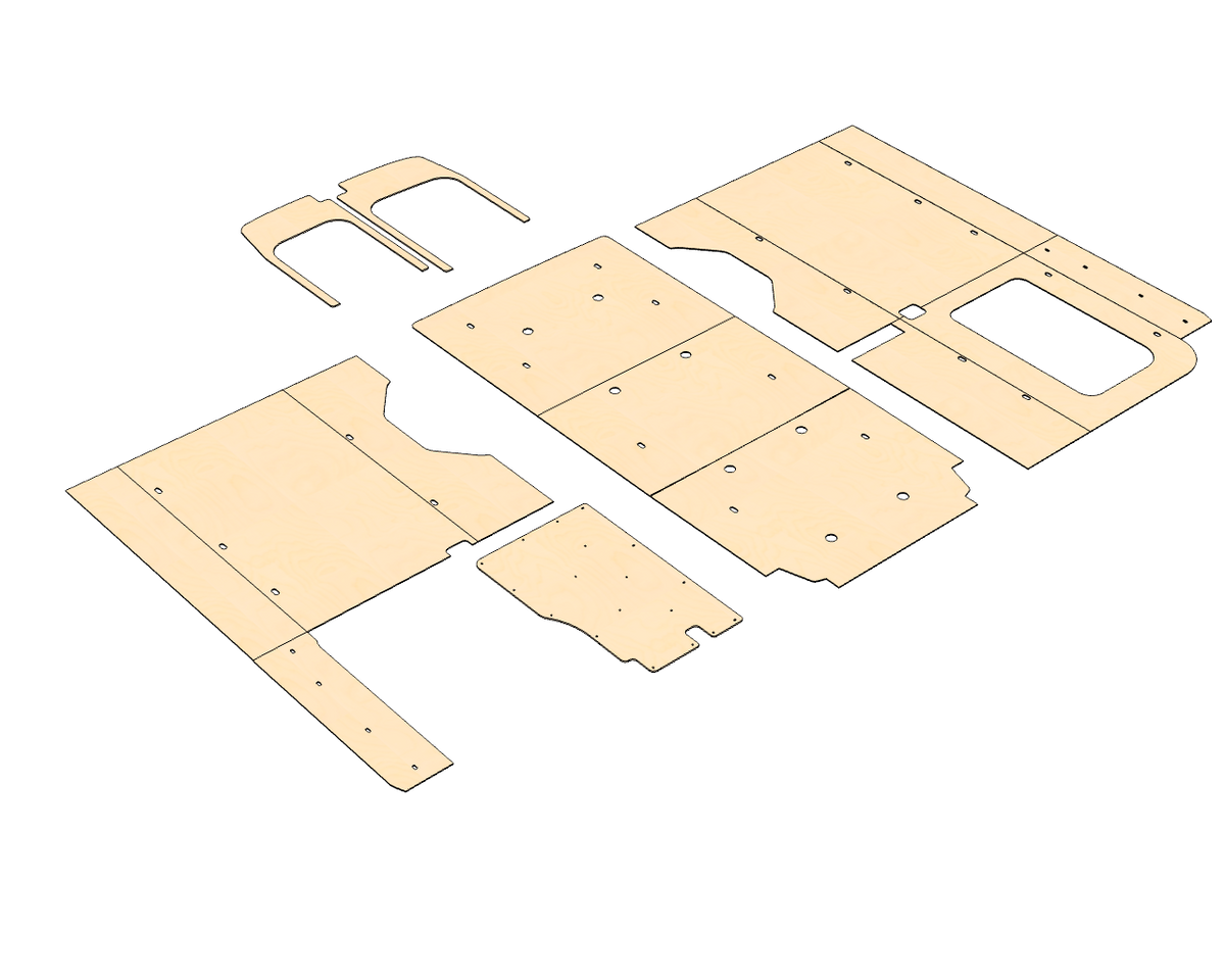 Ford Transit High Roof 148 Wood Wall Kit