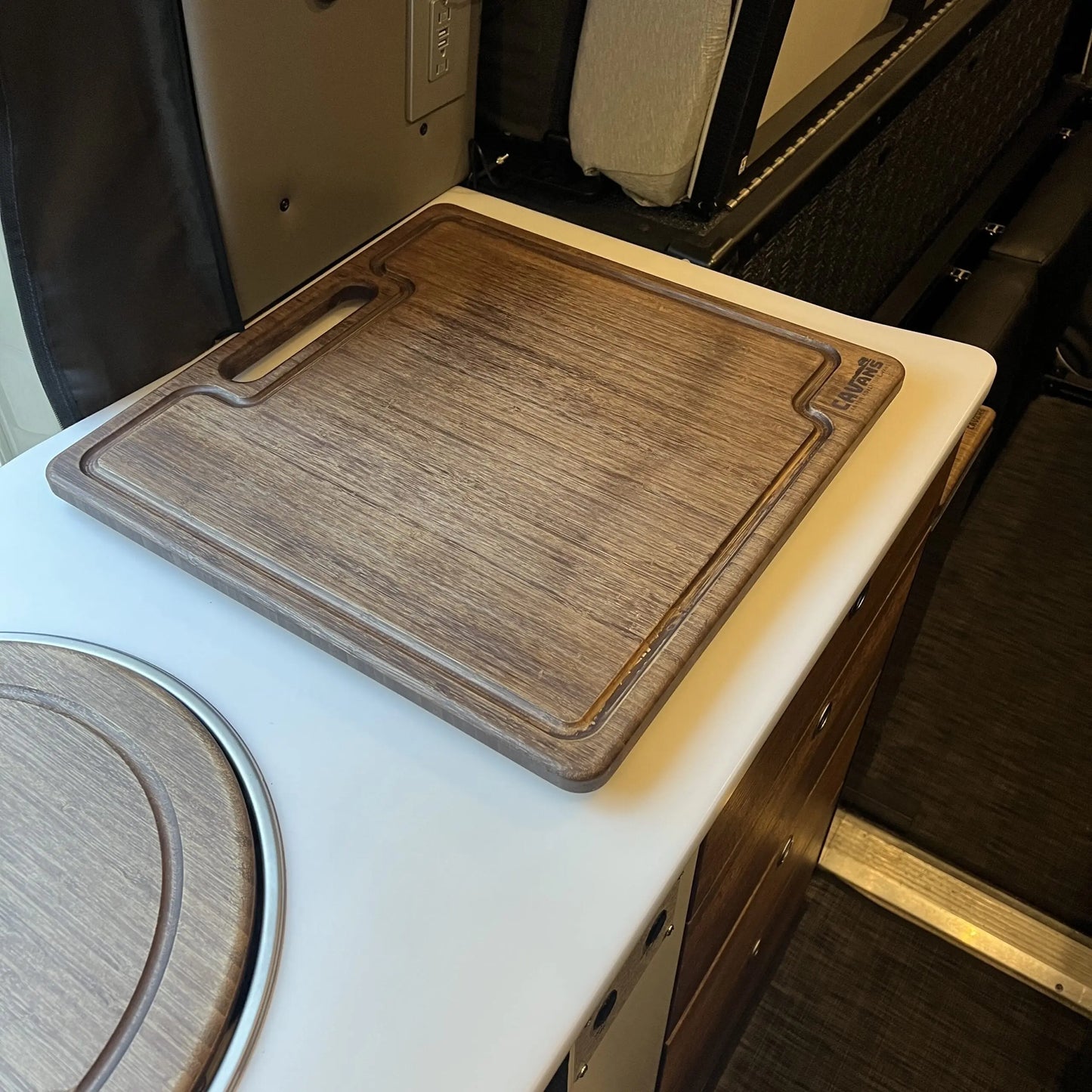Bamboo Cutting Board - STO (chocolate) Canyon Adventure Vans