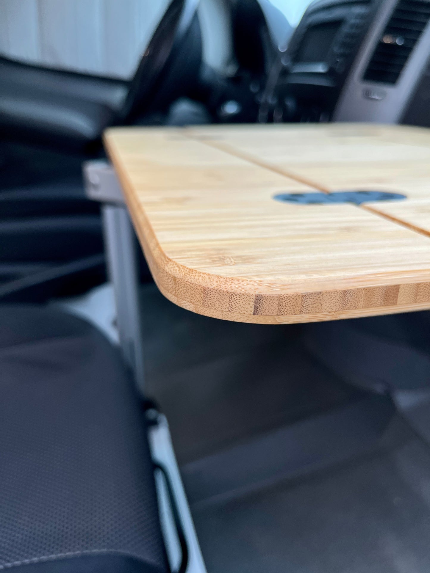 Slim Folding Bamboo Lagun Table 1/2" Thick For Camper Vans and RVs Weekender Outdoors