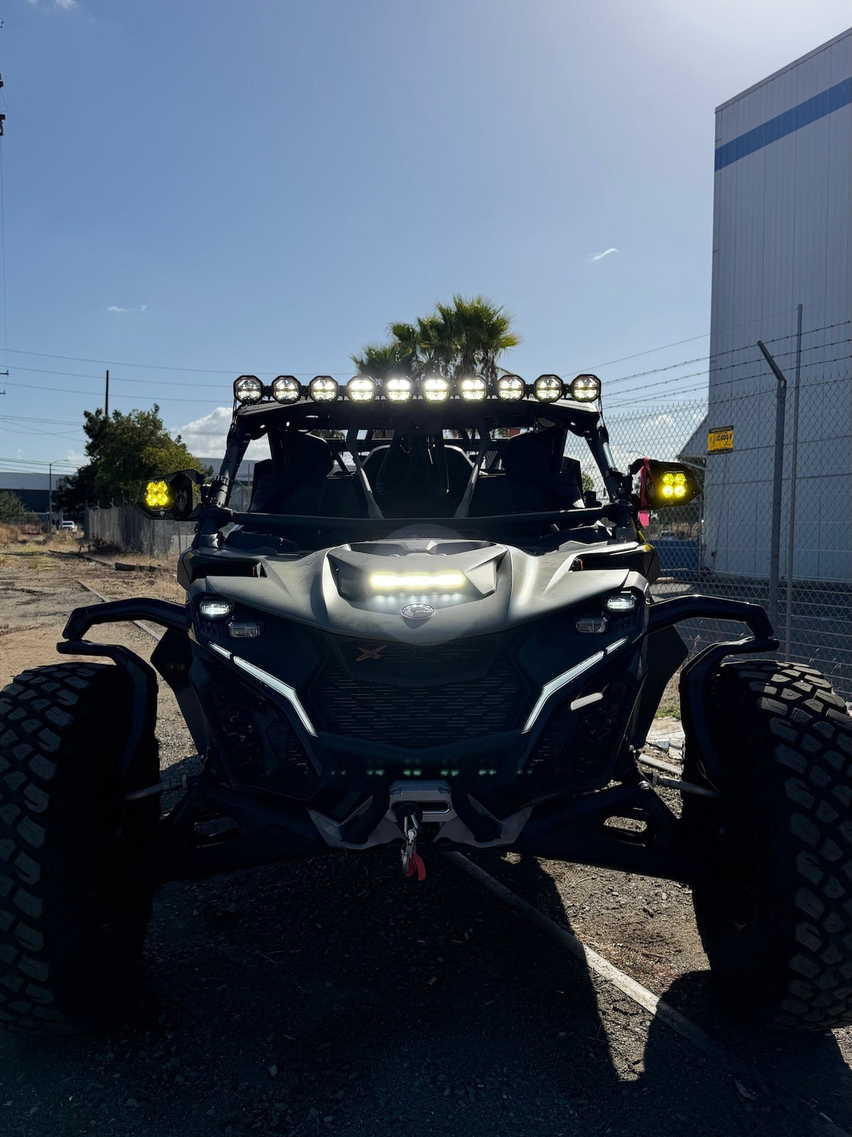 6 Light U-Con Interlocking Off Road LED Pod With Amber or White DRL Running Light GGLighting