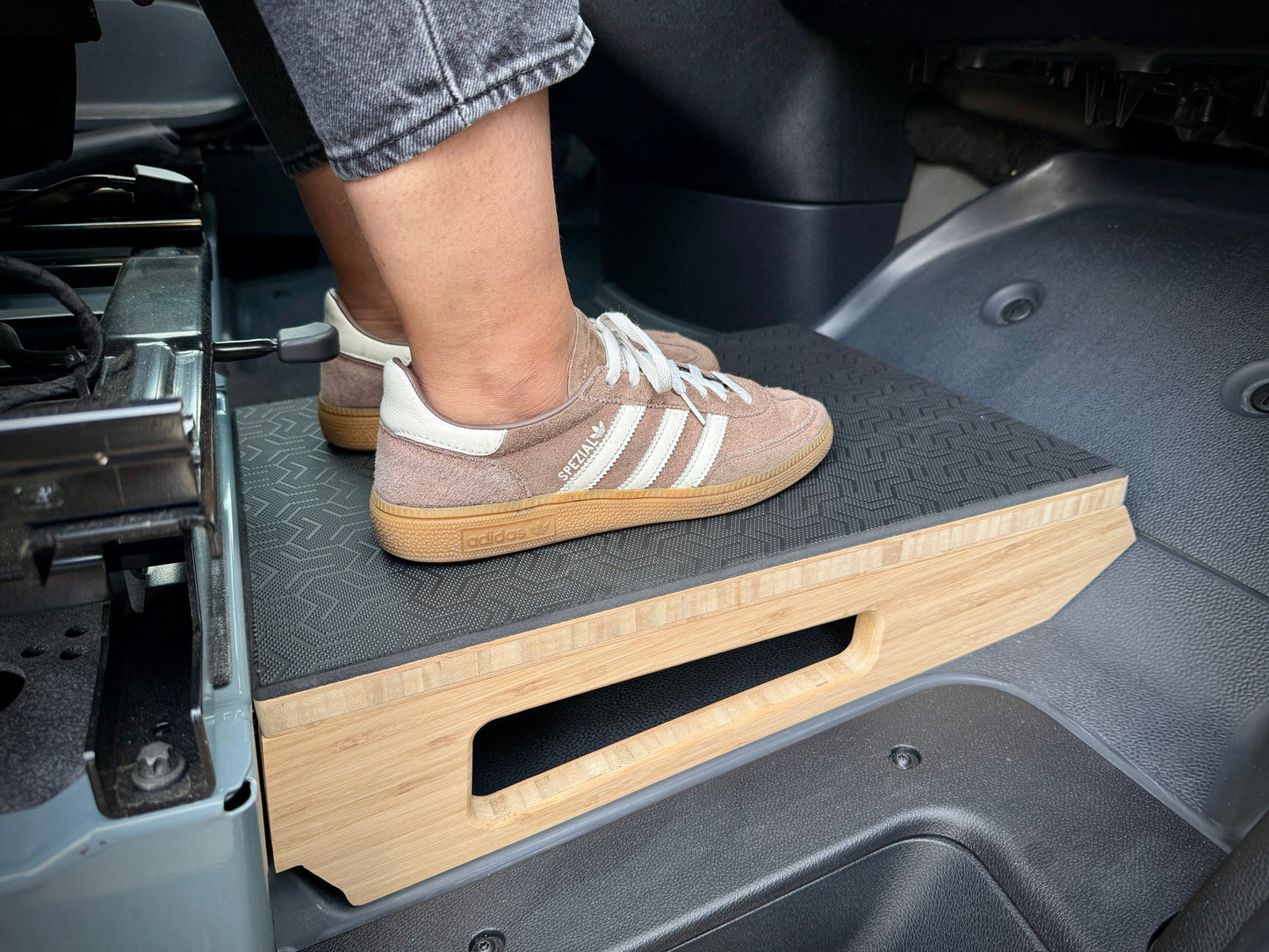 Mercedes-Benz Sprinter Bamboo Passenger Foot Platform Camper Van Stool