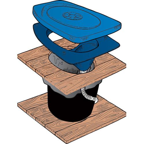 Urine Separating Privy Set Styrofoam Seat Grey
