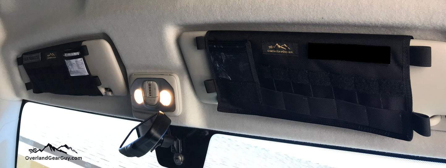ProMaster Van Sun Visor Organizer with Mirror Overland Gear Guy