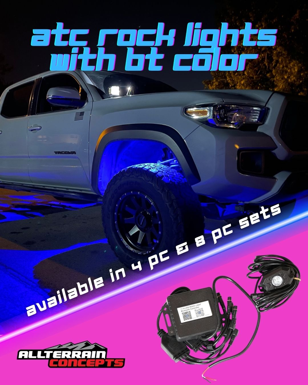 ATC Rock Lights w/ Bluetooth Color All Terrain Concepts