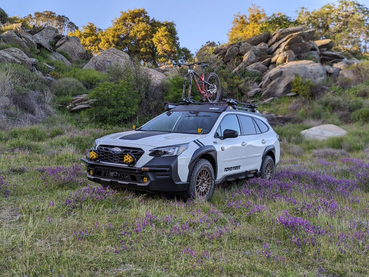 CAtuned Off-Road Subaru Outback Wilderness Front Hidden Winch Mount with Grill