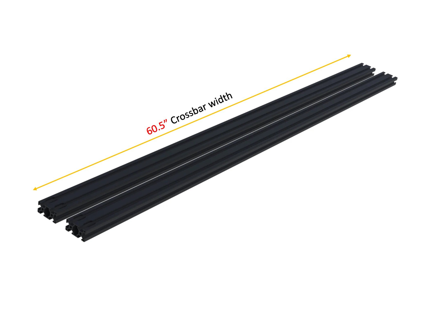 2 Pack Crossbars for Transit Strata High and Mid Roof Rack White Top Adventures