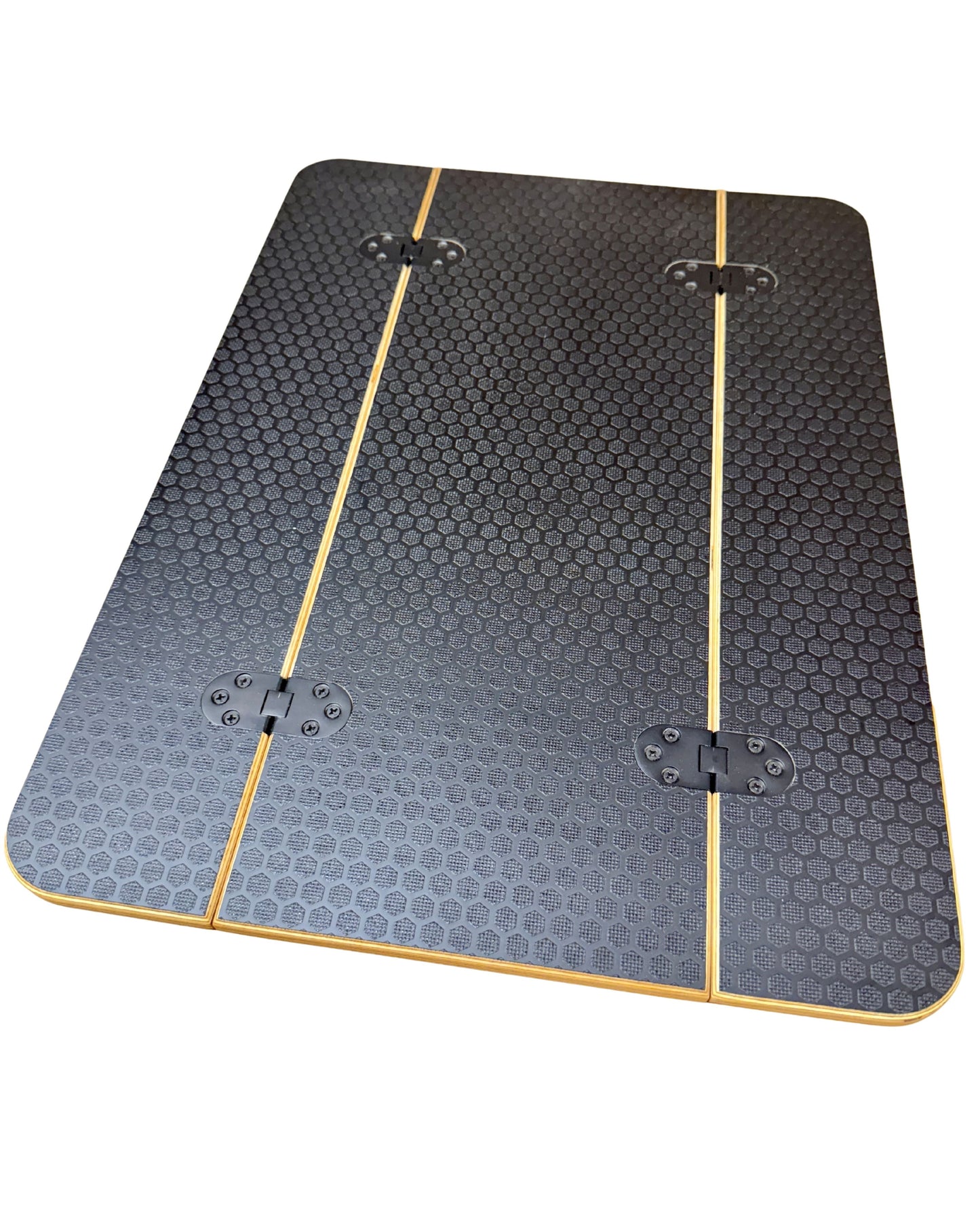 Folding Black Hex Lagun Table 1/2" Thick For Camper Vans and RVs Weekender Outdoors