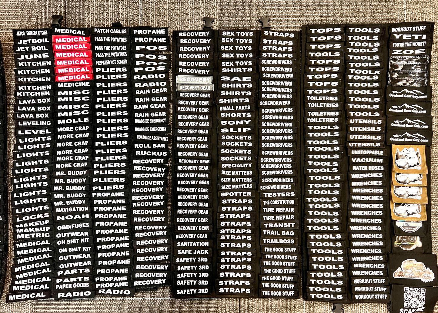 Custom Velcro Name Tags Overland Gear Guy