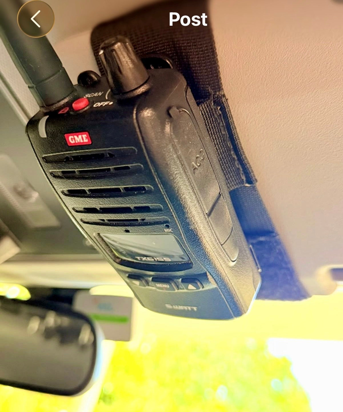 Sun Visor Radio Pouch OPEN STYLE Overland Gear Guy