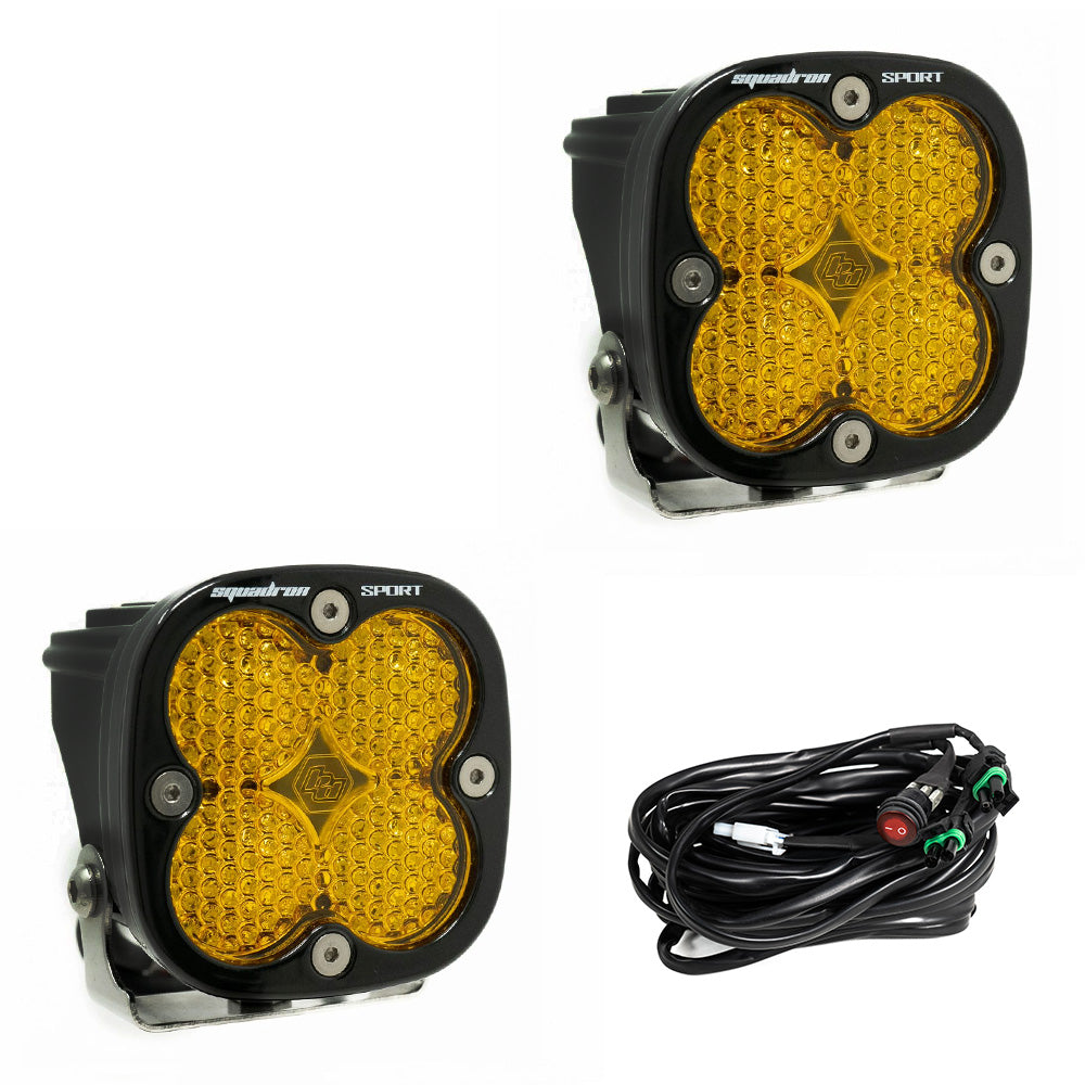 Baja Designs Squadron Sport LED Light Pods | Universal Pair Dunes 2 Dezert SXS