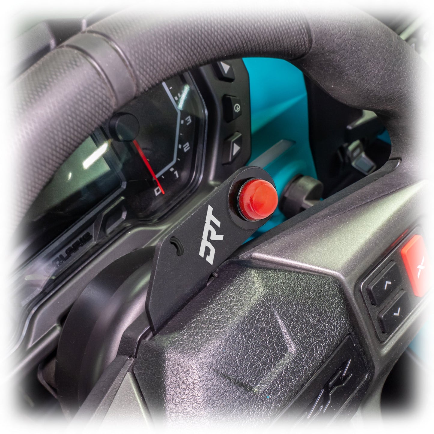DRT Polaris RZR 2020+ Steering Wheel Single Push-To-Talk Plate Dunes 2 Dezert SXS