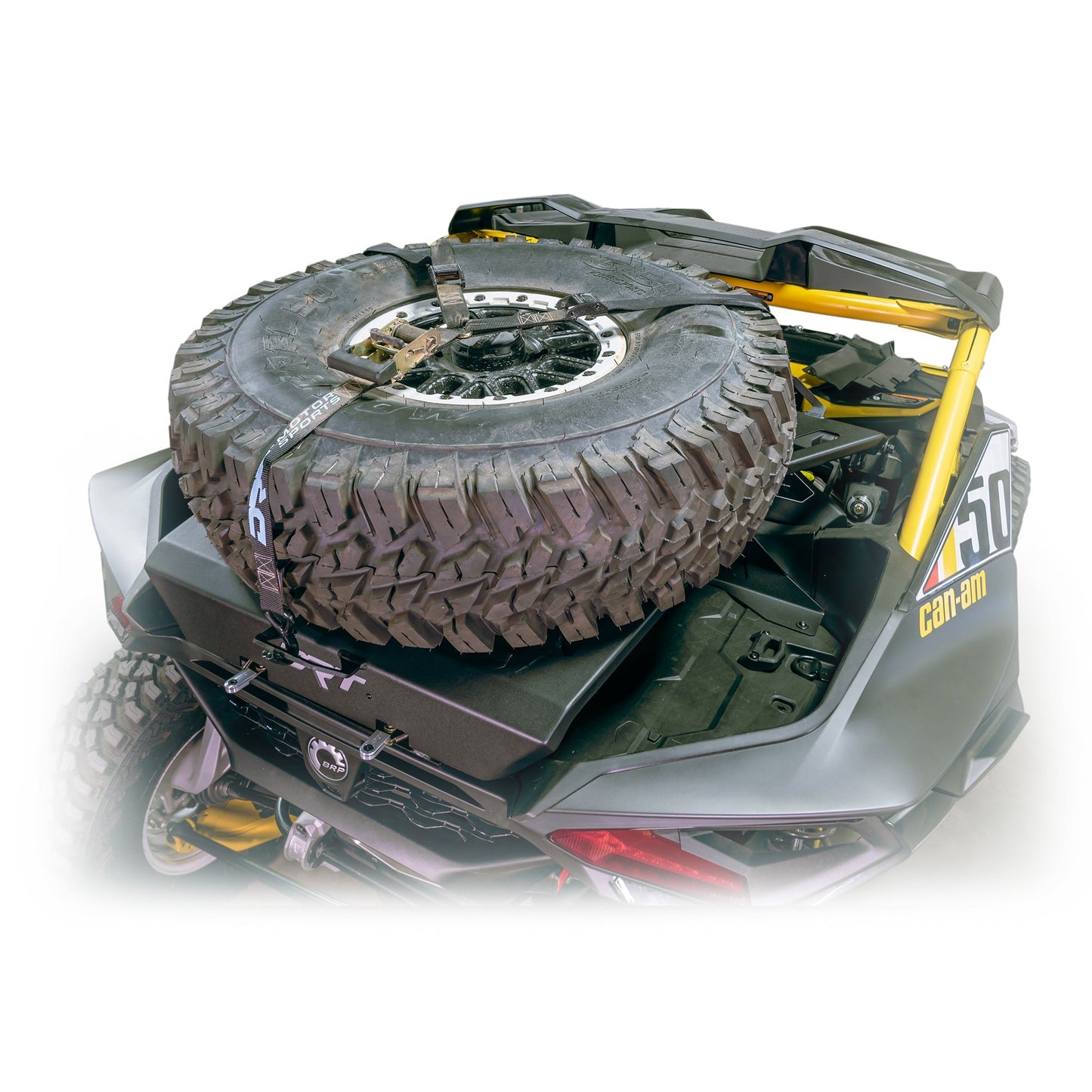DRT Motorsports Can-Am Maverick R Tire Carrier / Adventure Rack Dunes 2 Dezert SXS