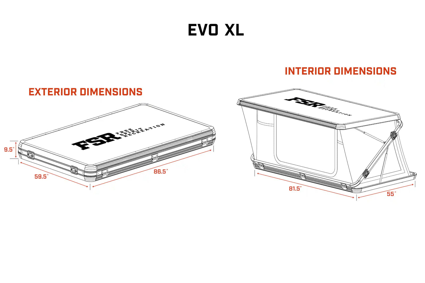 Evolution XL - Rooftop Tent Freespirit Recreation