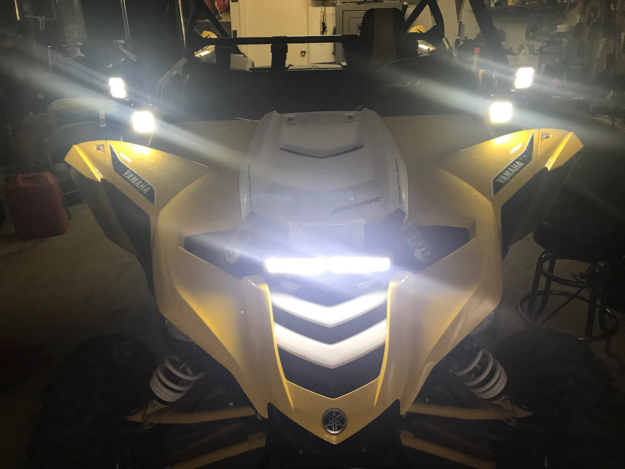 Yamaha YXZ 1000r 12" Single Row LED Bar Shock Mount