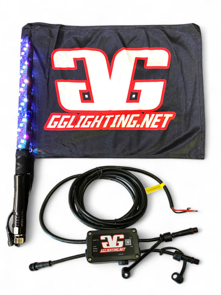 Revo 1' RGB Bluetooth Lighted Whip