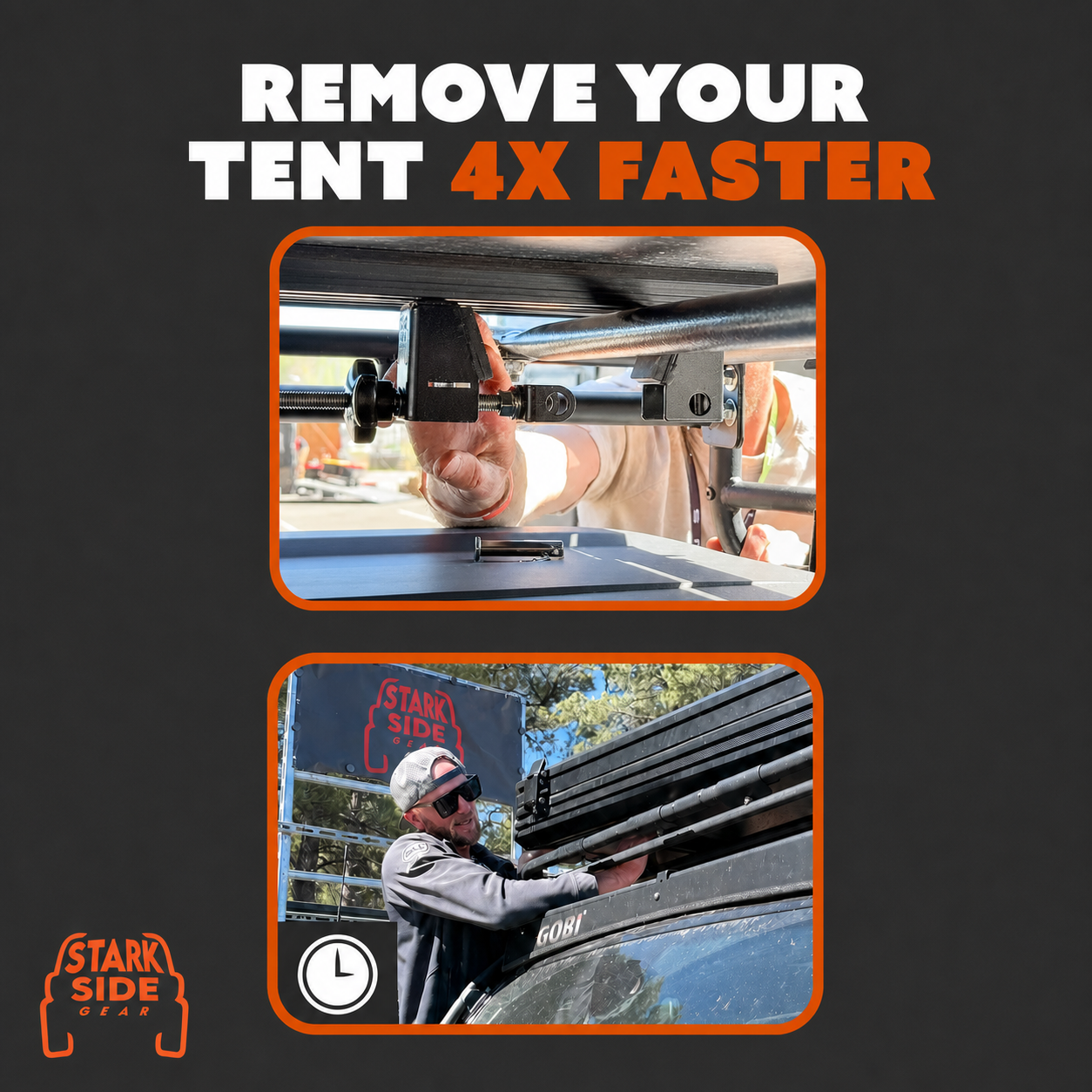 The Slipstream - Quick Release Tent Mounts (Option C) Vanultra