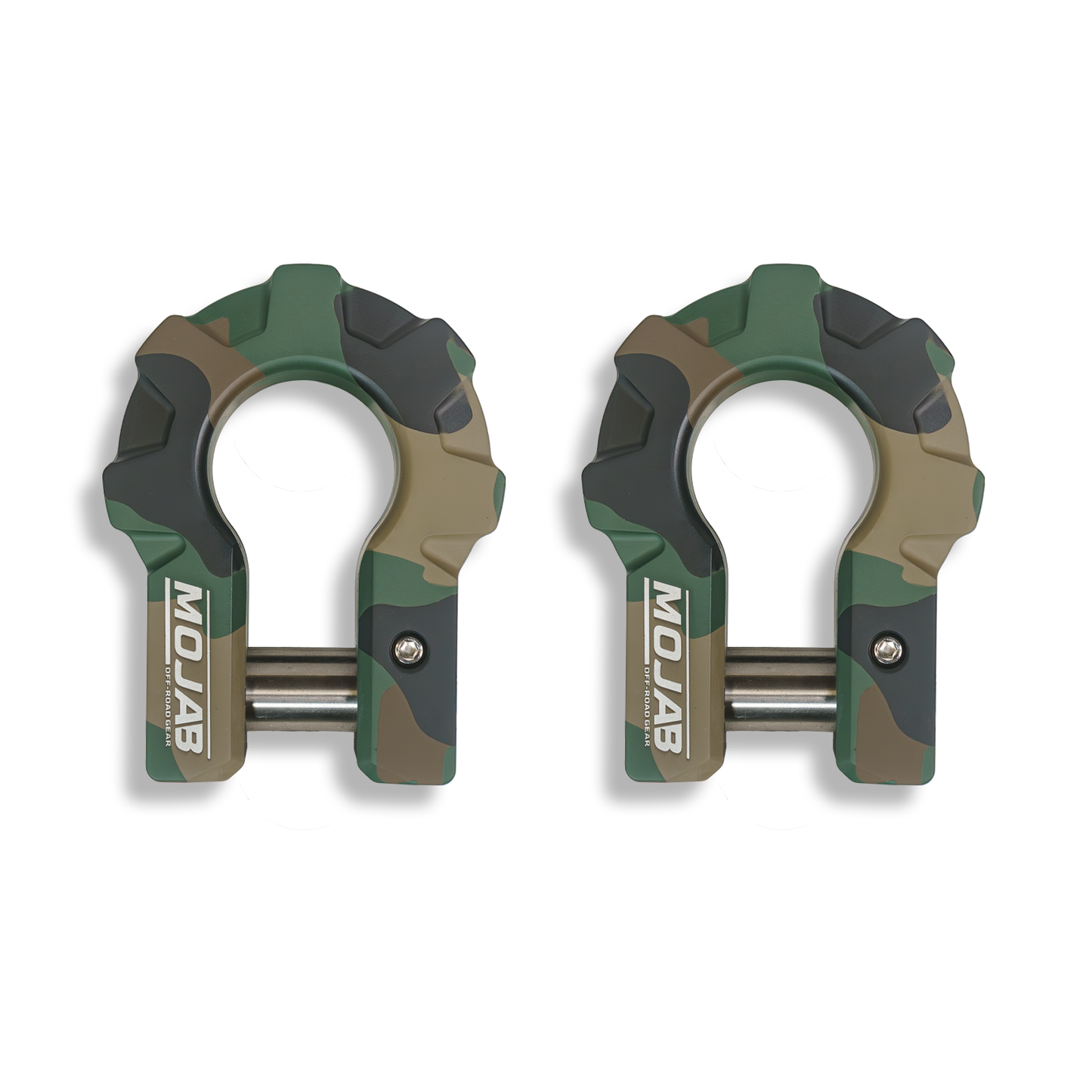 3/4'' Extreme duty Aluminum D-Shackle set (9T)-Ceramic coated (LIFETIME WARRANTY*) MOJAB OFFROAD