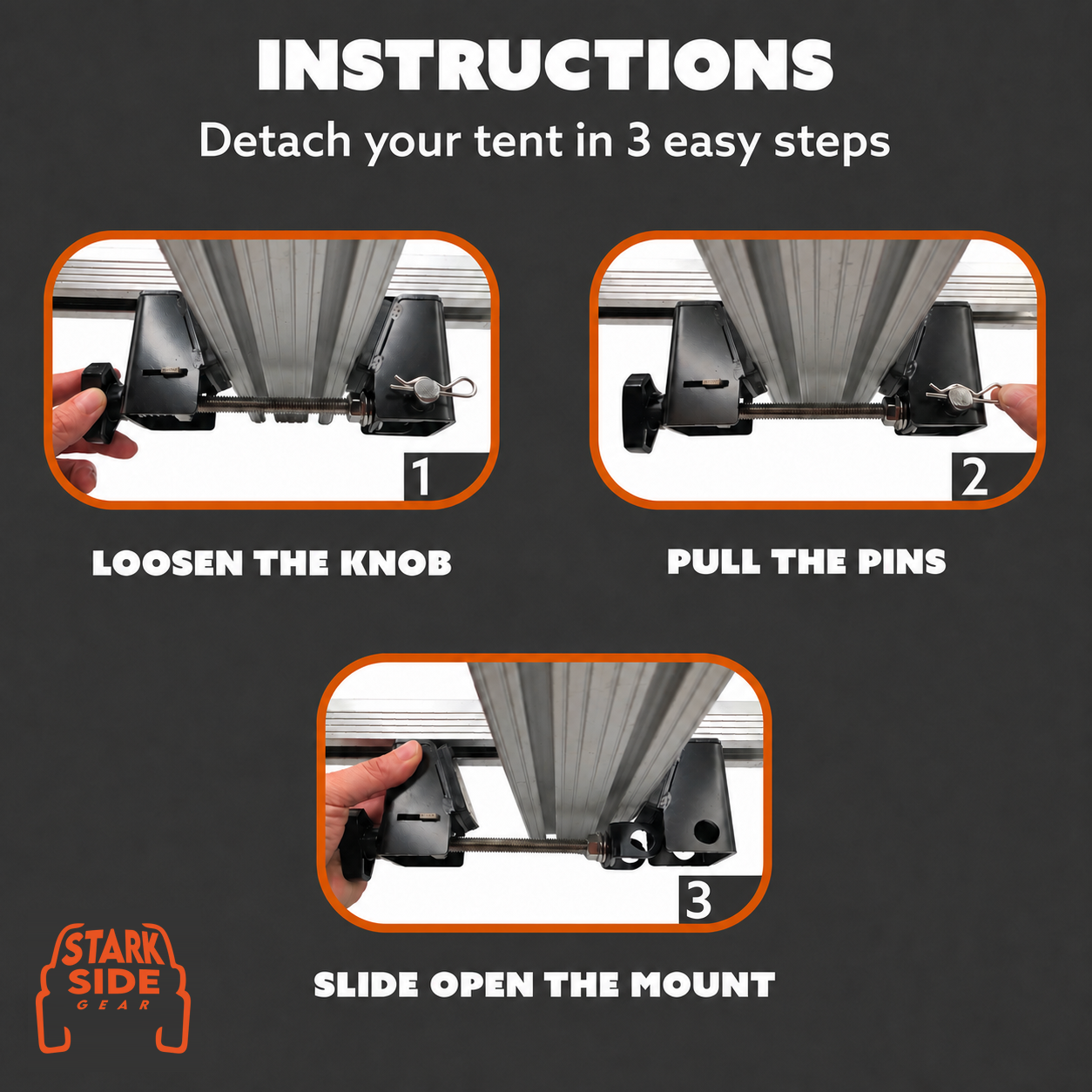 The Slipstream - Quick Release Tent Mounts Vanultra