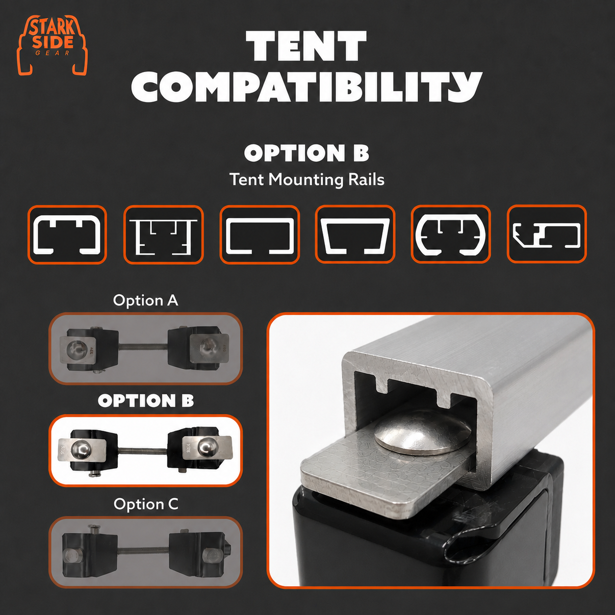 The Slipstream - Quick Release Tent Mounts Vanultra