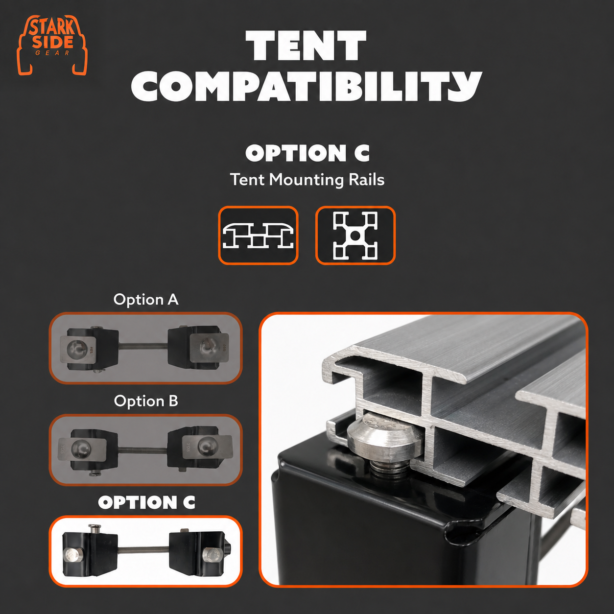 The Slipstream - Quick Release Tent Mounts (Option C) Vanultra