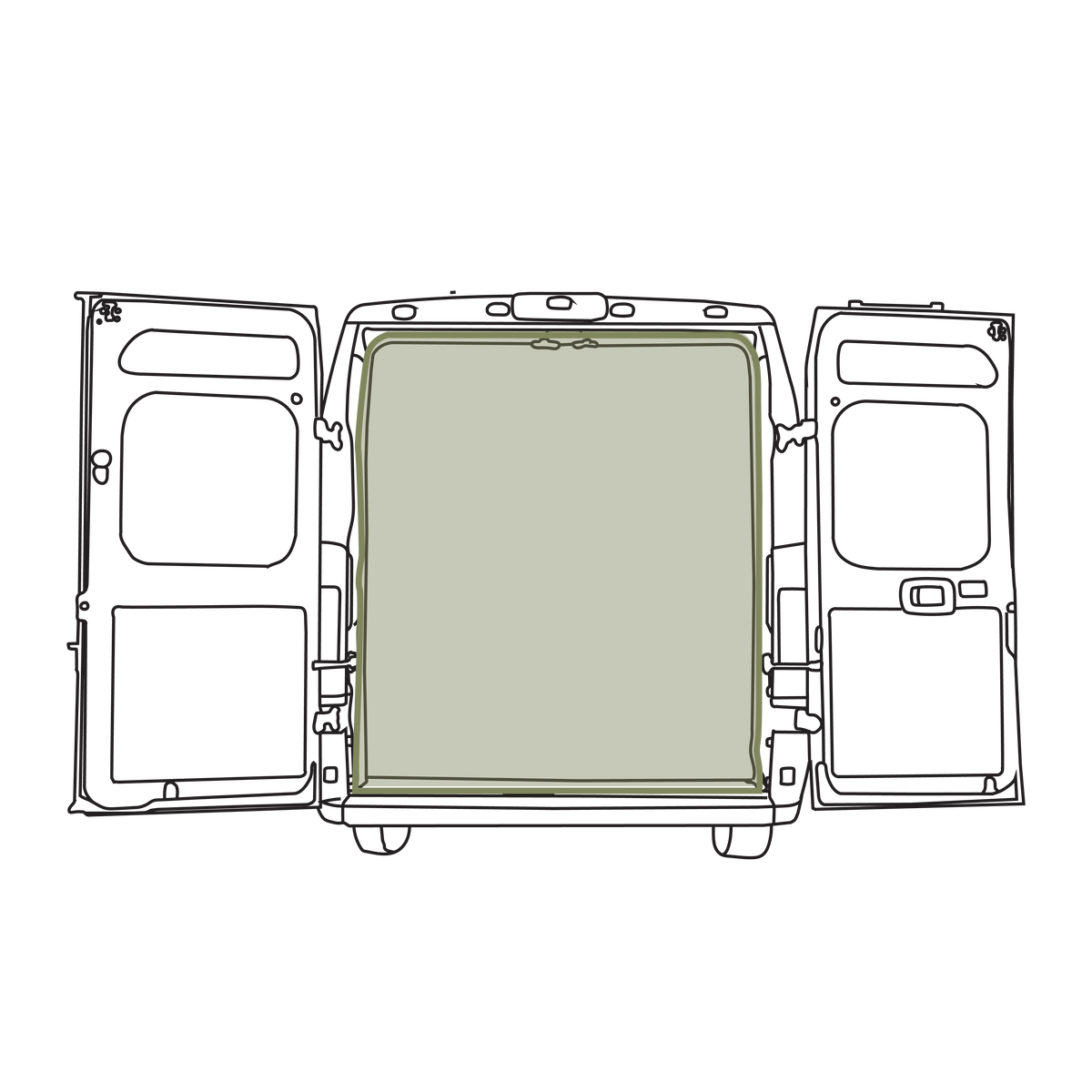 Ram Promaster Bug Screen - Rear Door VanEssential