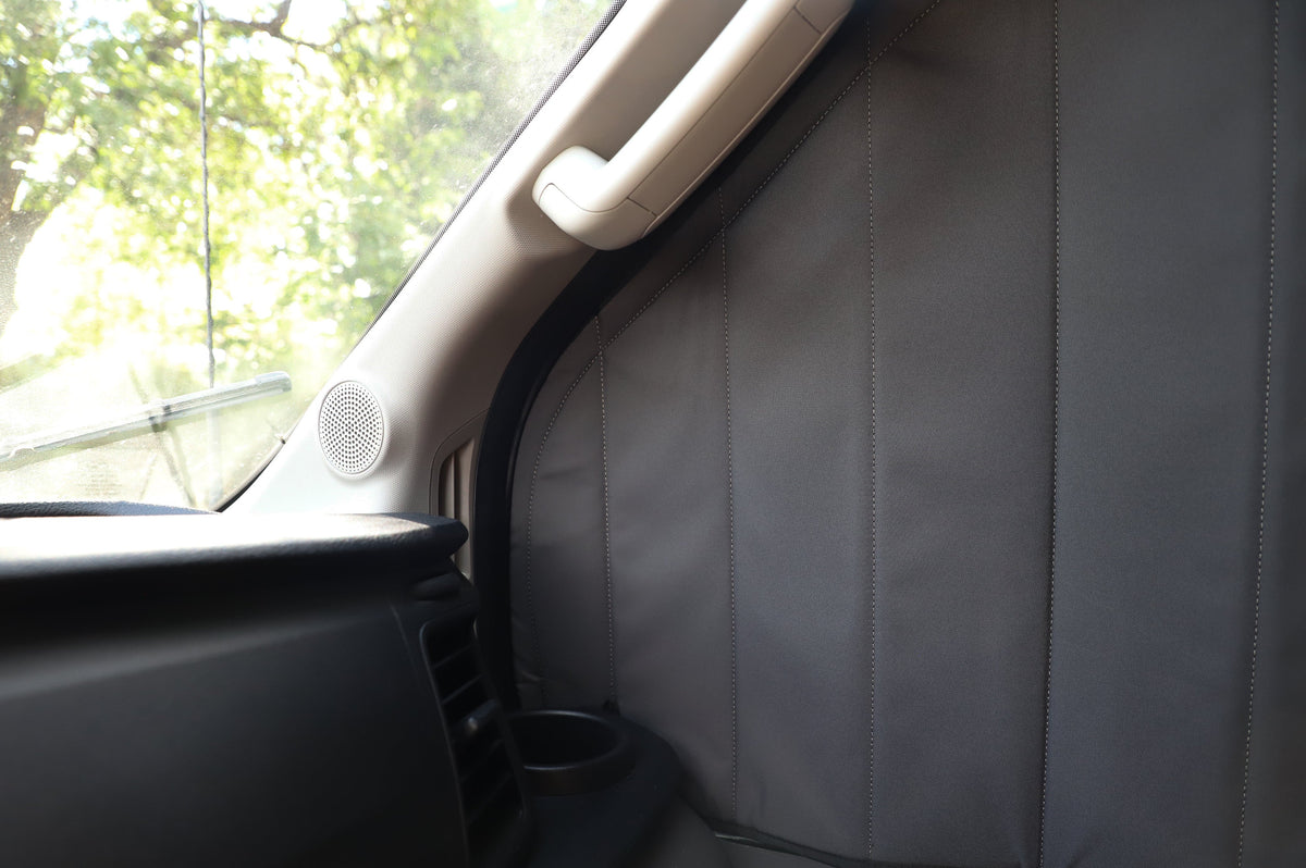 Ford Transit Stealth Front Door Window Covers (Pair) VanEssential