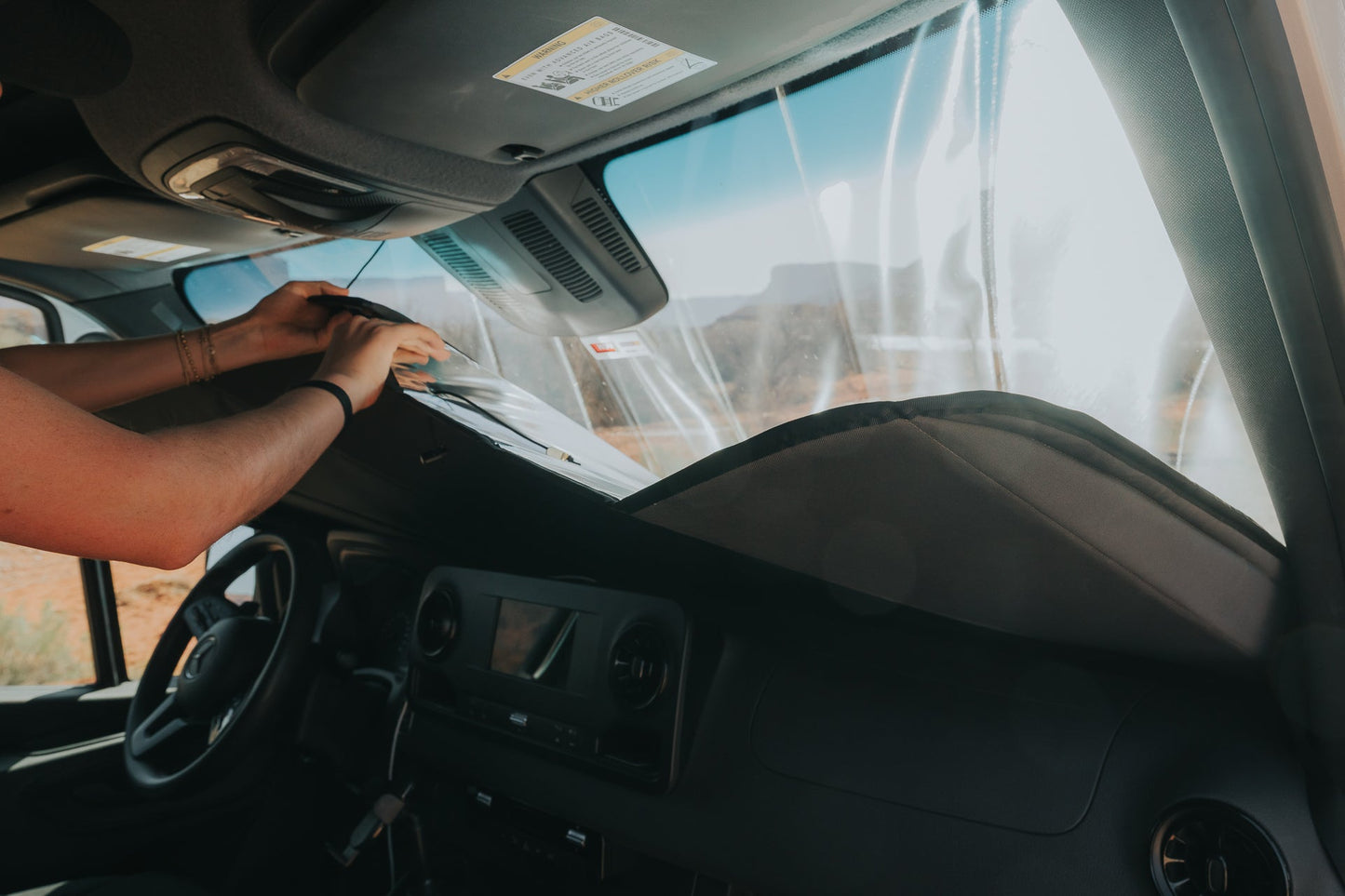 Mercedes Sprinter Reflective Front Windshield Cover VanEssential