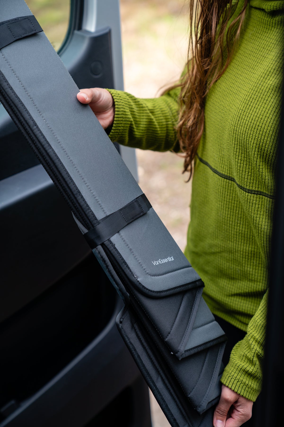 Mercedes Sprinter Stealth Front Door Window Covers (Pair) VanEssential
