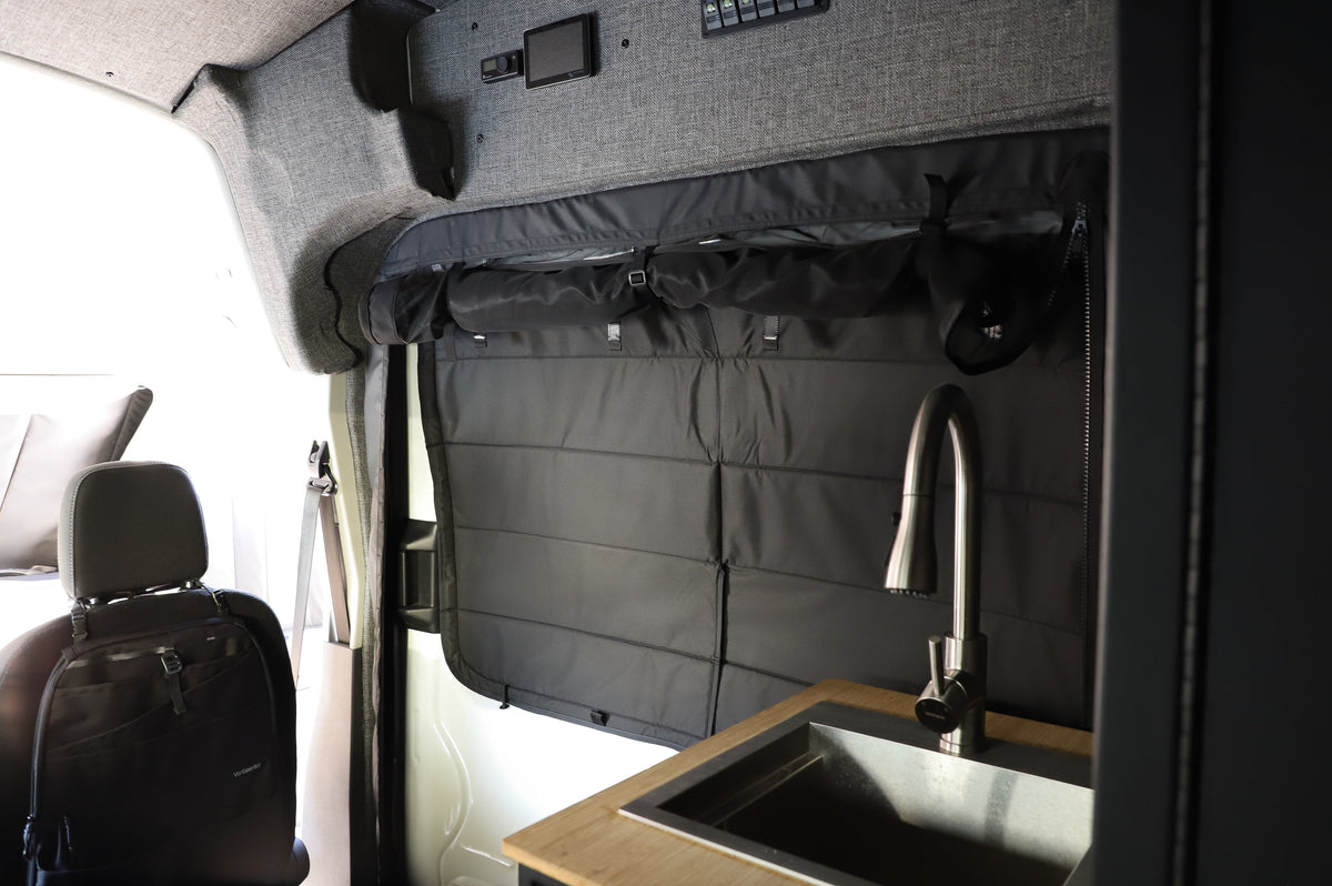 Ford Transit Stealth Sliding Door Window Cover VanEssential