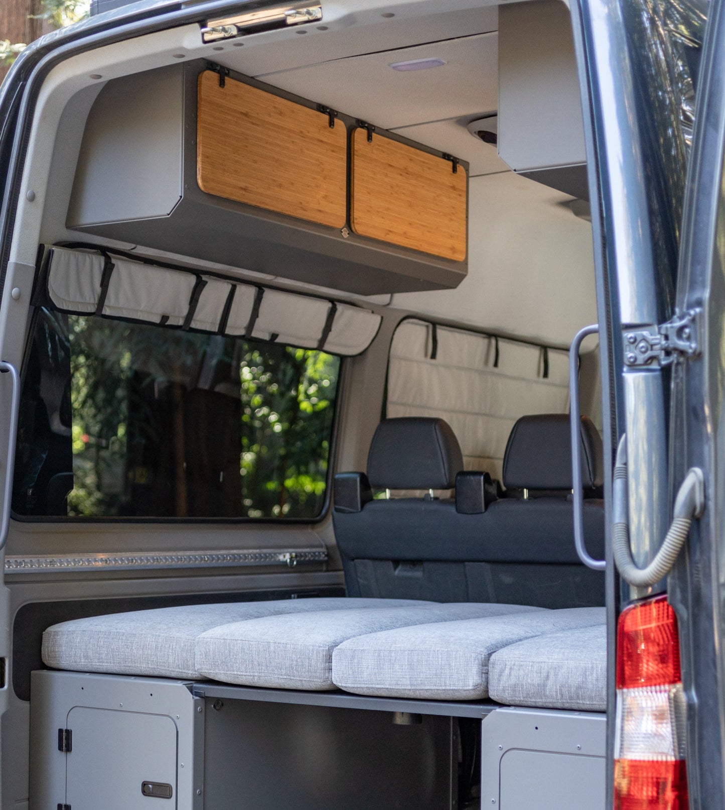 Mercedes Sprinter Stealth Passenger Van Rear Qtr Window Covers VanEssential