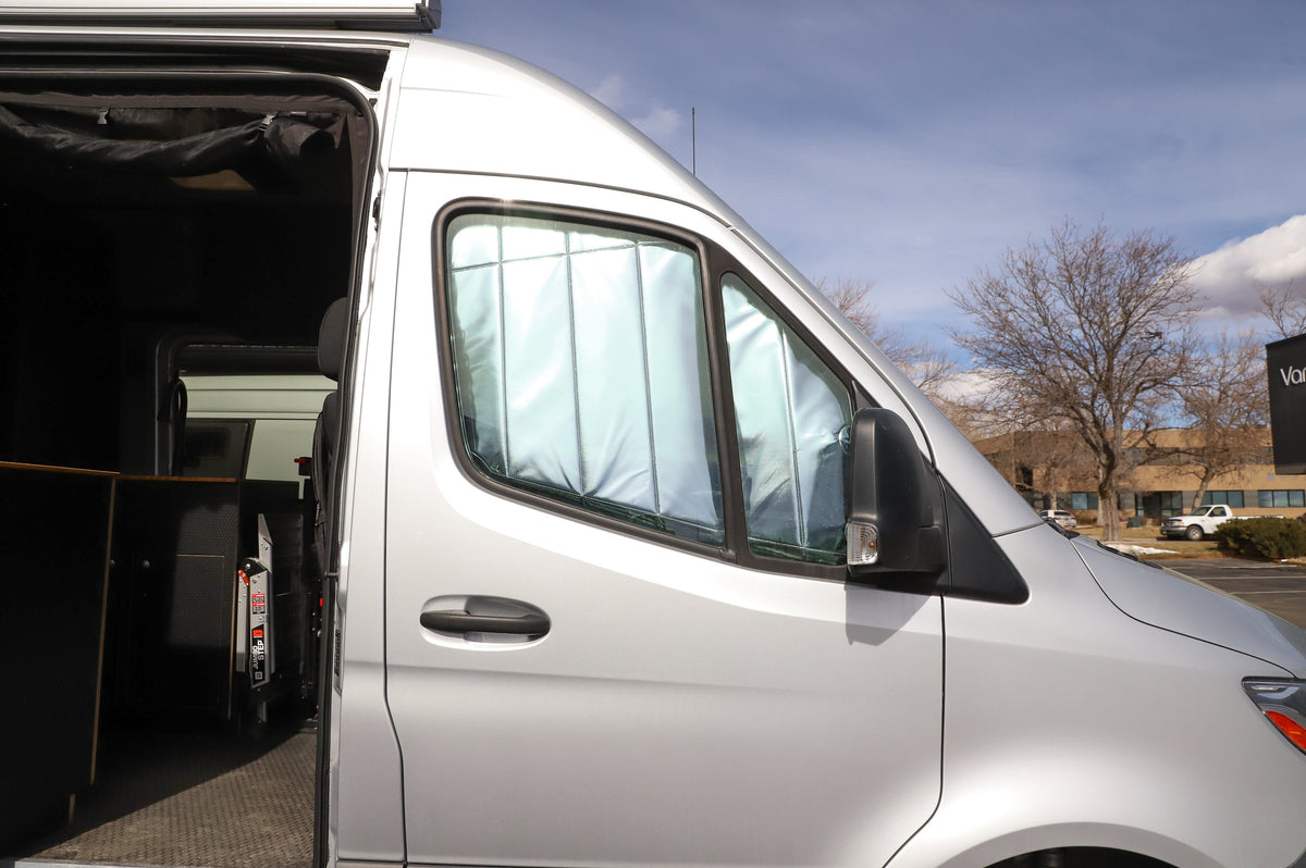 Mercedes Sprinter Reflective Front Door Window Cover (Pair) VanEssential