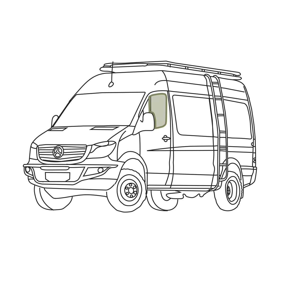 Mercedes Sprinter Bug Screen - Front Doors (Pair) VanEssential