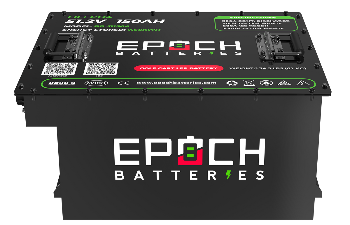 48V 150Ah Golf Cart Battery Complete Kit - Lithium (LiFePO4) Epoch Batteries