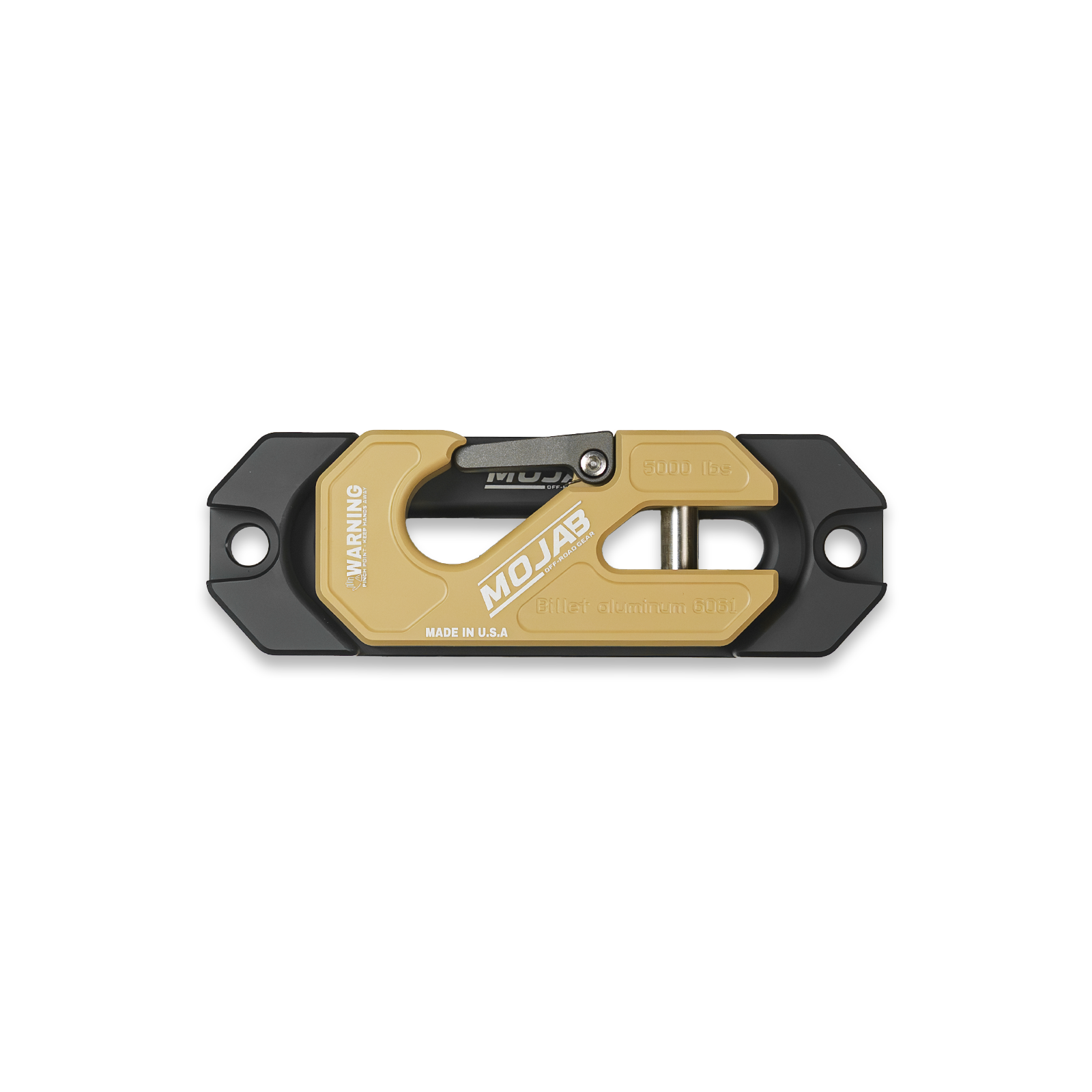 Side By Side / UTV Aluminum Recessed Winch Shackle with Fairlead Kit. (LIFE TIME WARRANTY*) MOJAB OFFROAD