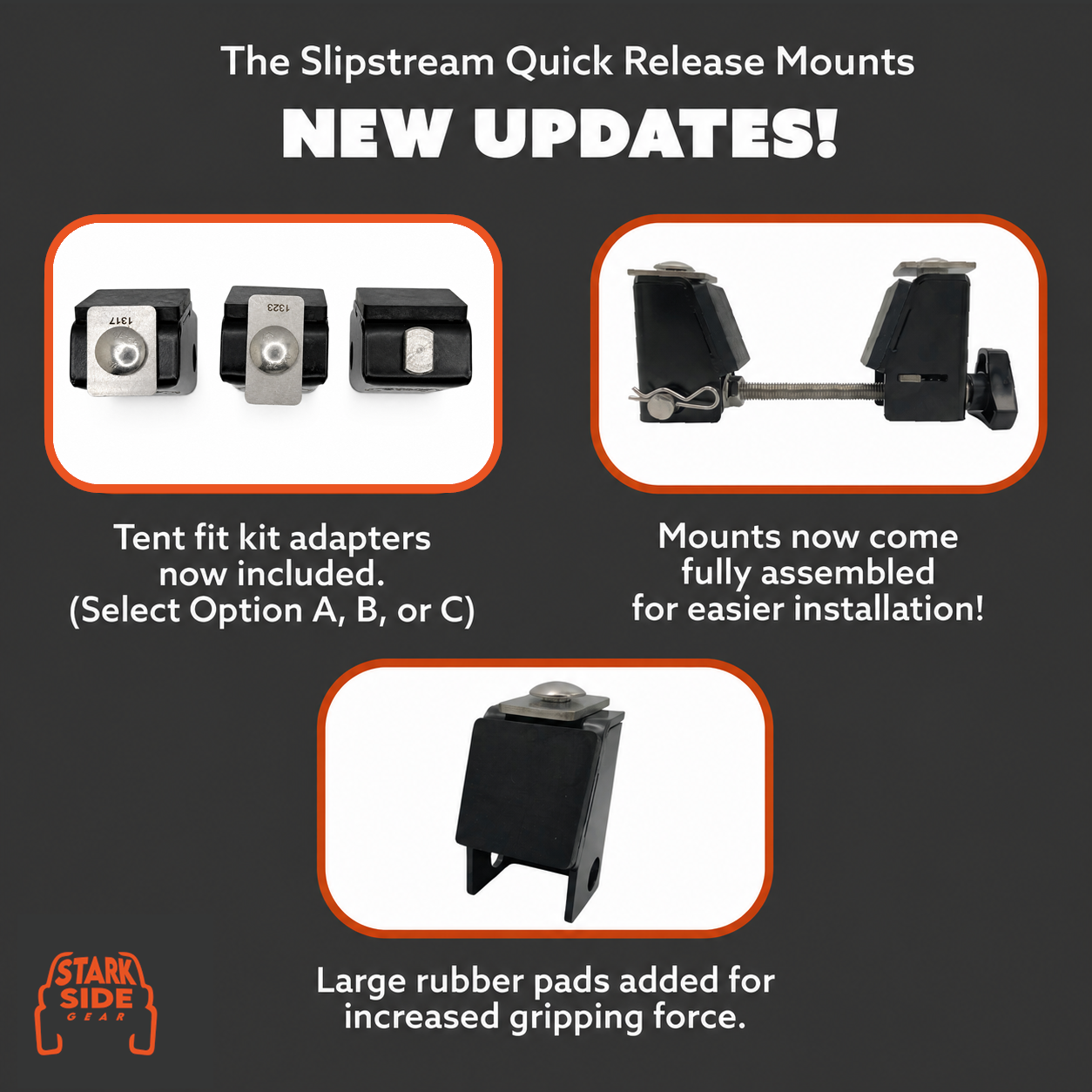 The Slipstream - Quick Release Tent Mounts Vanultra