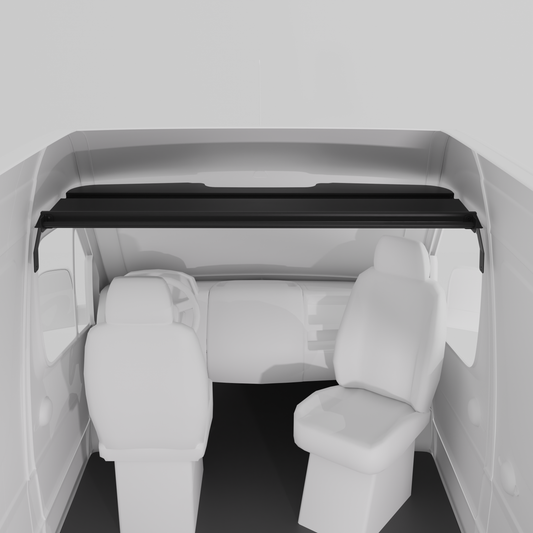 2019+ Sprinter Headliner Shelf with Curtain Rod Van Wife Components