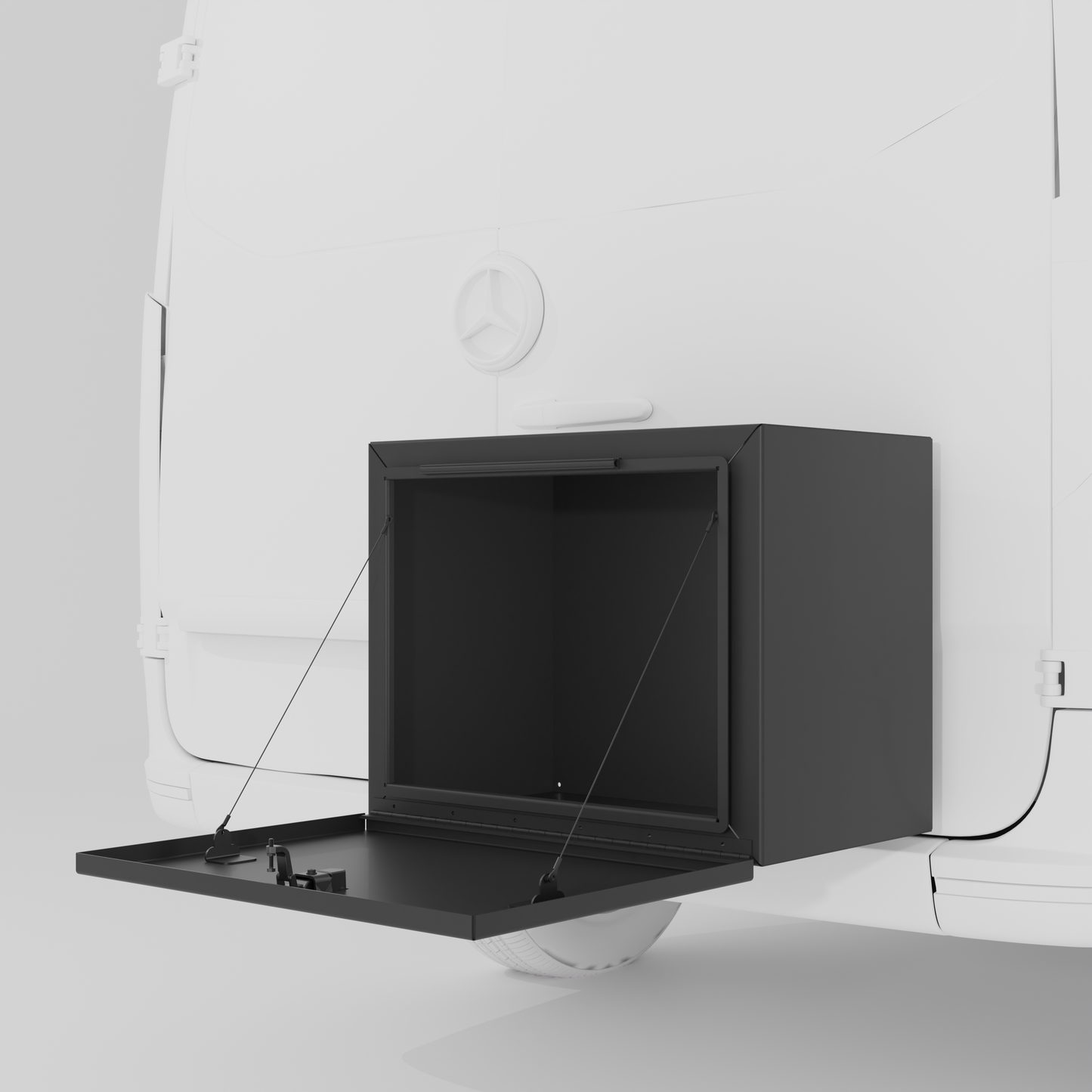 Exterior Box with Drop Down Door Van Wife Components